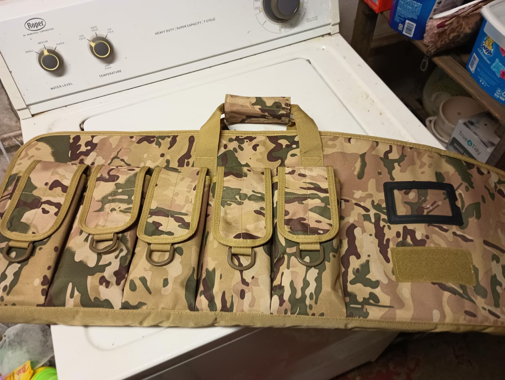 AUMTISC Tactical Case, Soft Carrying Bag with 6 Pouches, Fastening Straps Inside, Lockable Zippers, and Shoulder Sling, 36/42 Inch customer photo 2