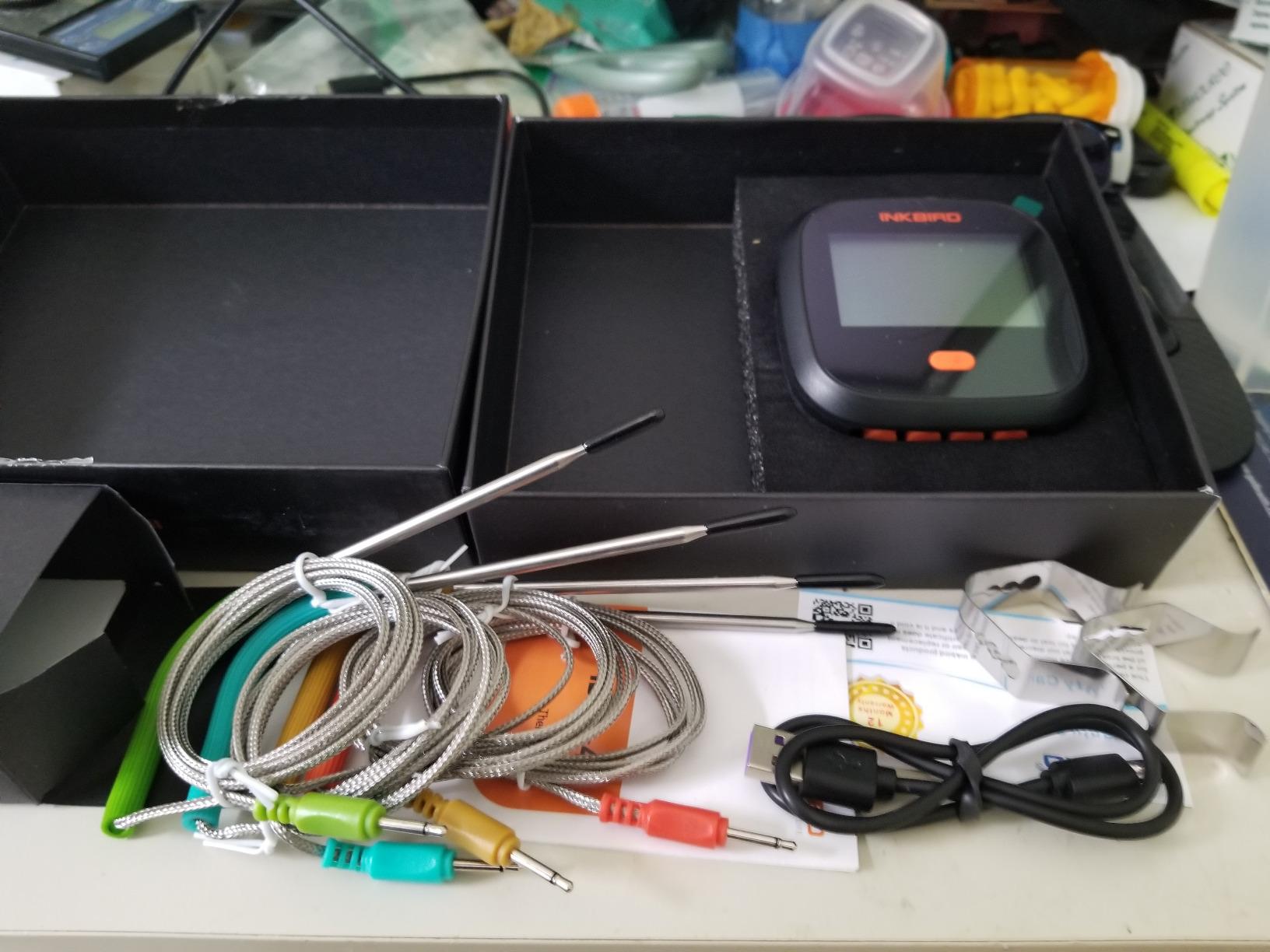 INKBIRD WiFi Meat Thermometer IBBQ-4T, Wireless BBQ Thermometer for Smoker customer photo 2