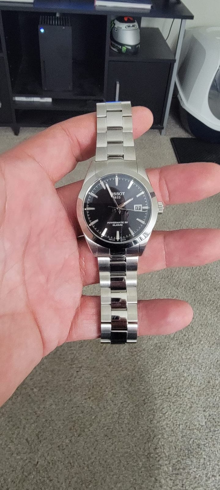 Mens Gentleman Stainless Steel Dress Watch Grey T1274071105100 customer photo 1