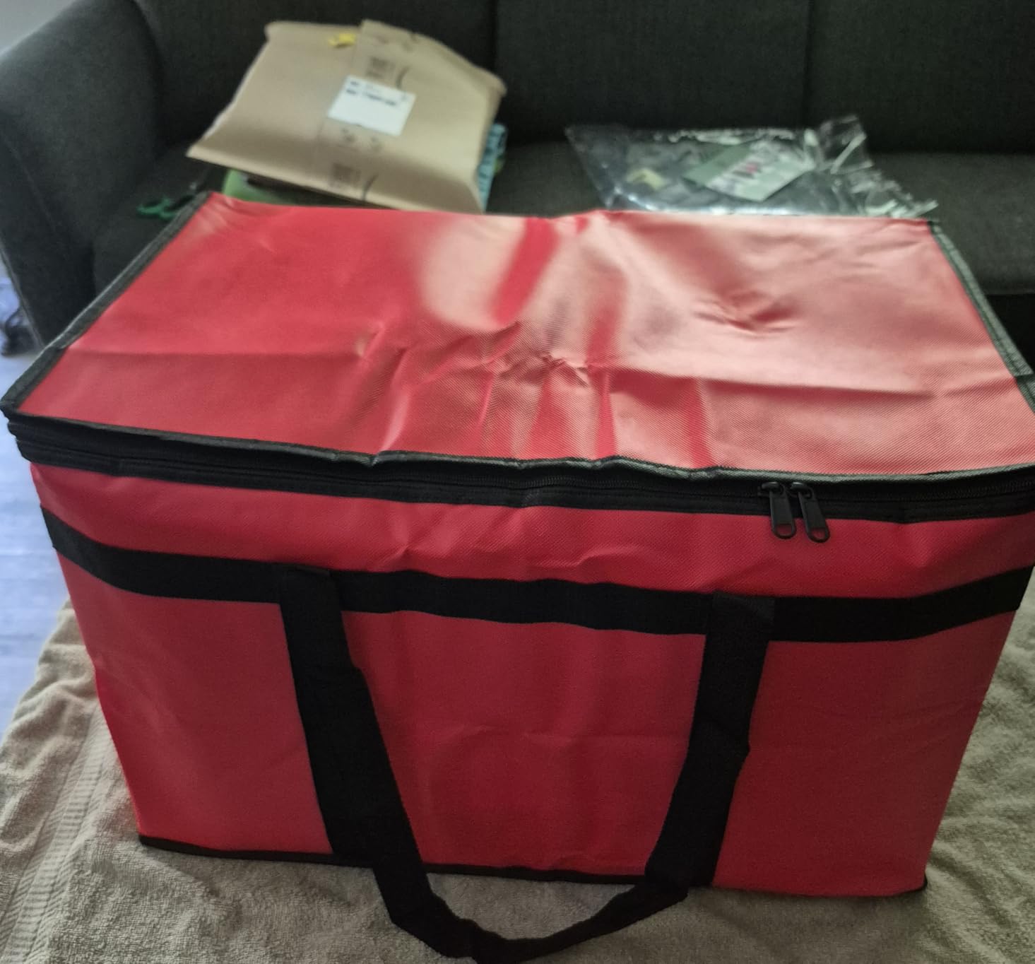 Bodaon Insulated Food Delivery Bag, XXXL Reusable Warming Bag, Black, 1Pk customer photo 1