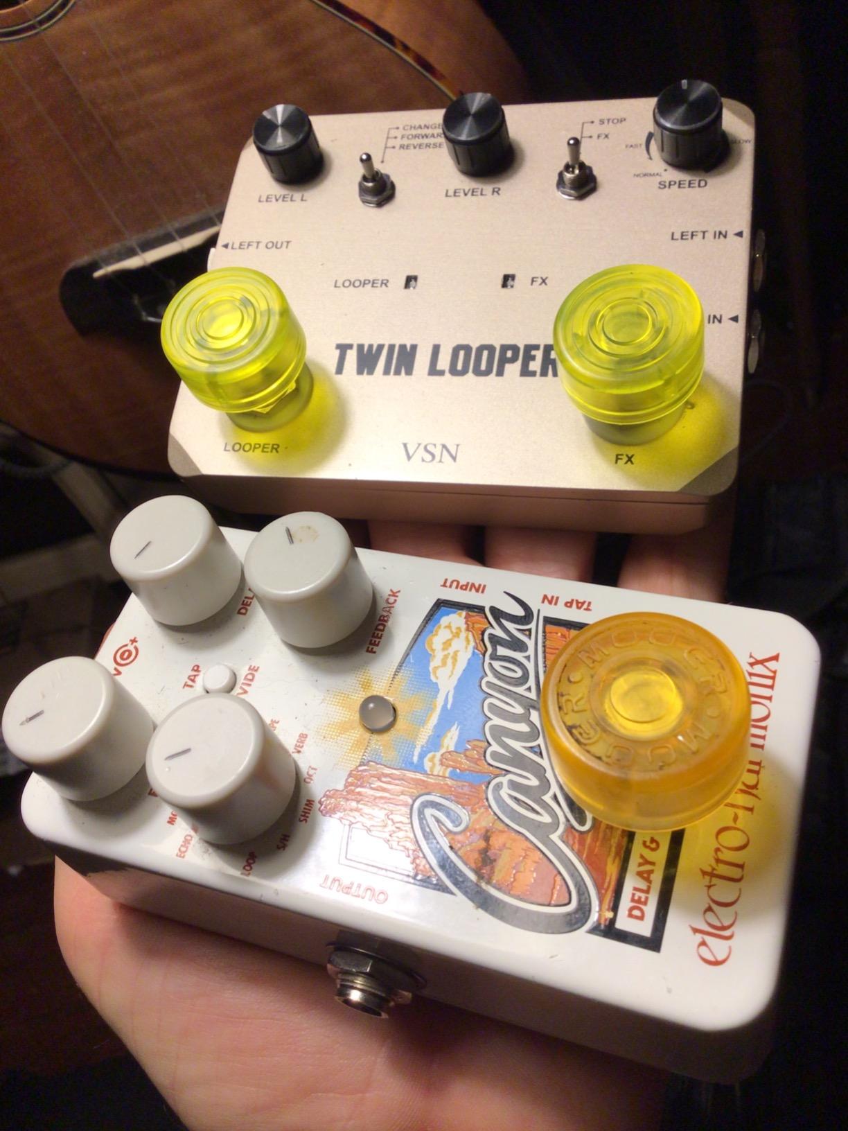 VSN Looper Pedal, Stereo Guitar Loop Pedals, Guitar Effect Pedal Loop Station Multi-function 11 Types of Play with 10 Minutes Loop Time, 44.1kHz/24Bit Guitar Effects Pedal customer photo 1
