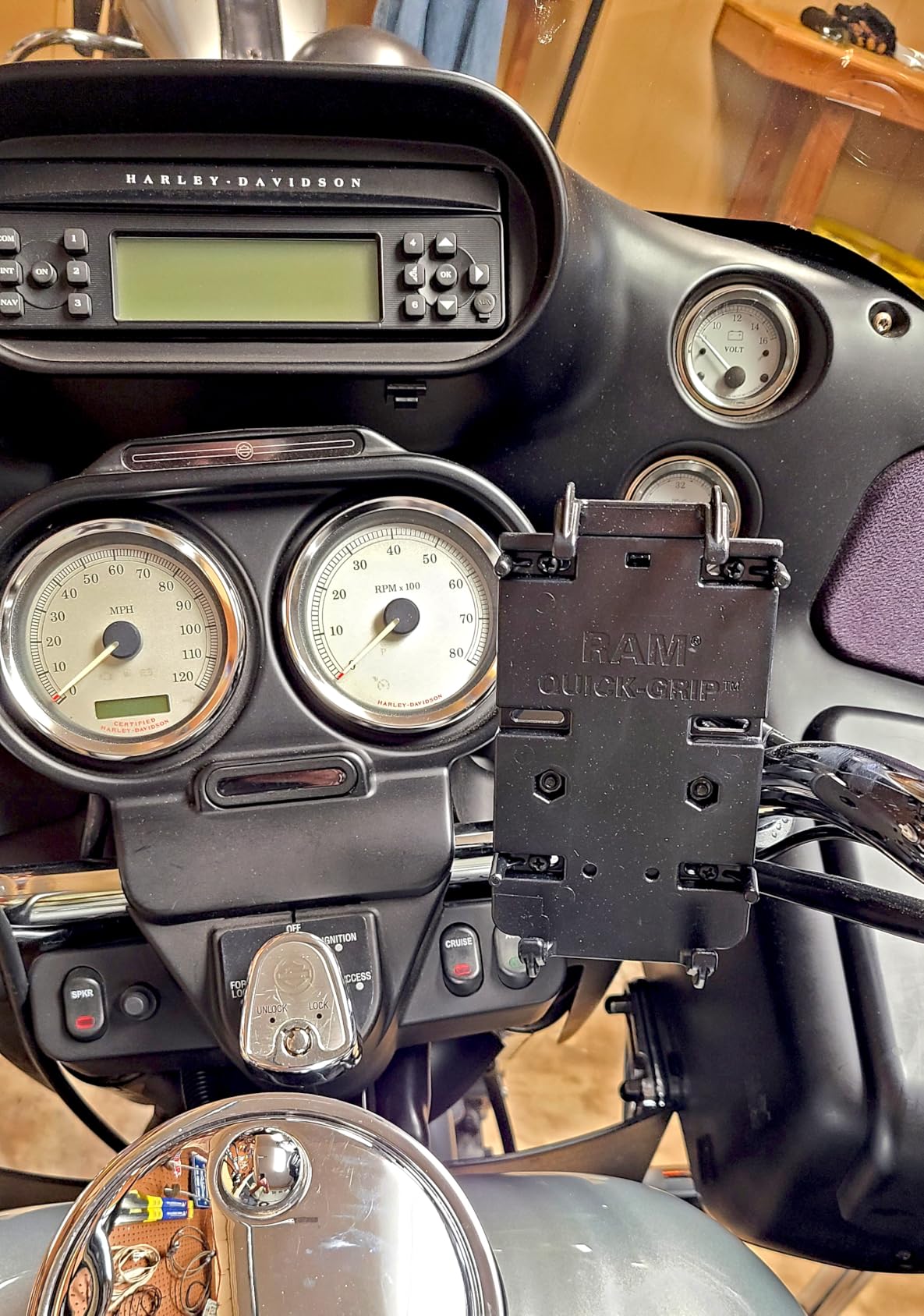 RAM MOUNTS Quick-Grip XL Phone Mount with Handlebar U-Bolt Base customer photo 1