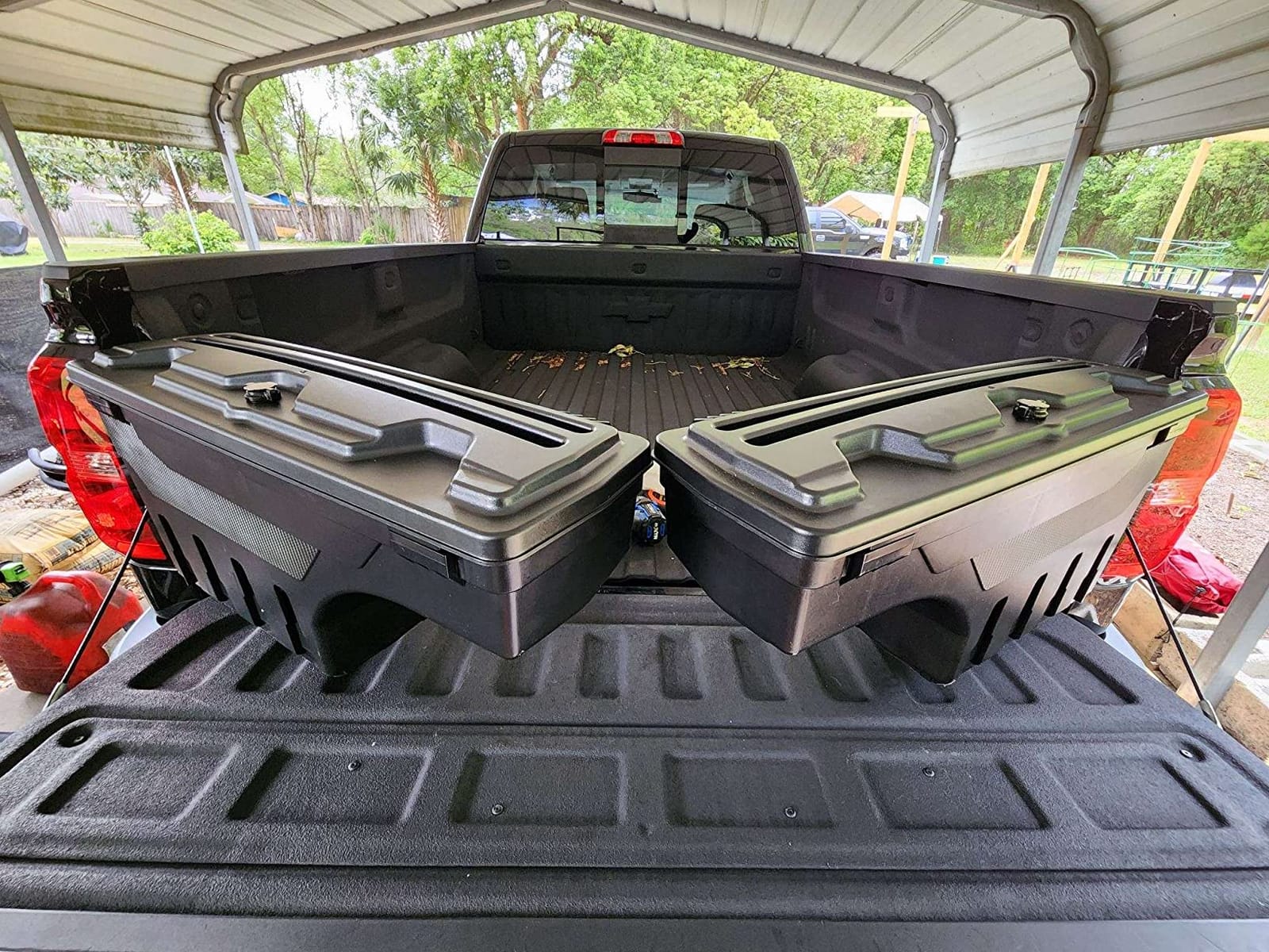 YHTAUTO Driver & Passenger Side Truck Bed Storage Tool Box for Chevy, GMC customer photo 1