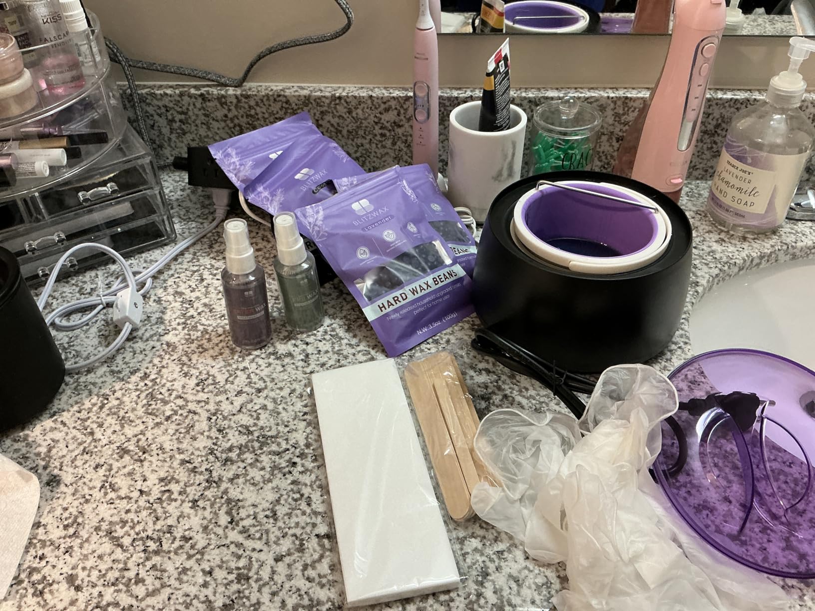 BLITZWAX Waxing Kit for Women, Hard Wax Warmer, Brazilian Bikini Face Body customer photo 2
