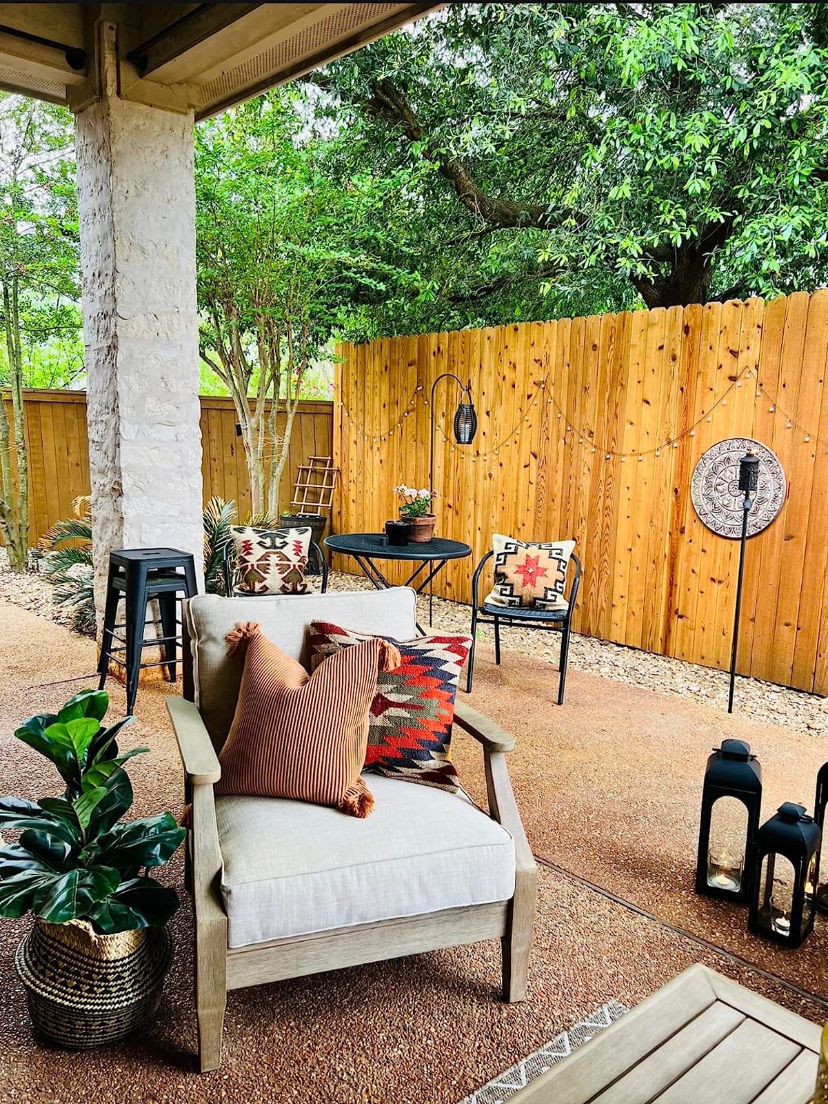 Signature Design by Ashley Wood Outdoor Coffee Table, Grayish Brown customer photo 1