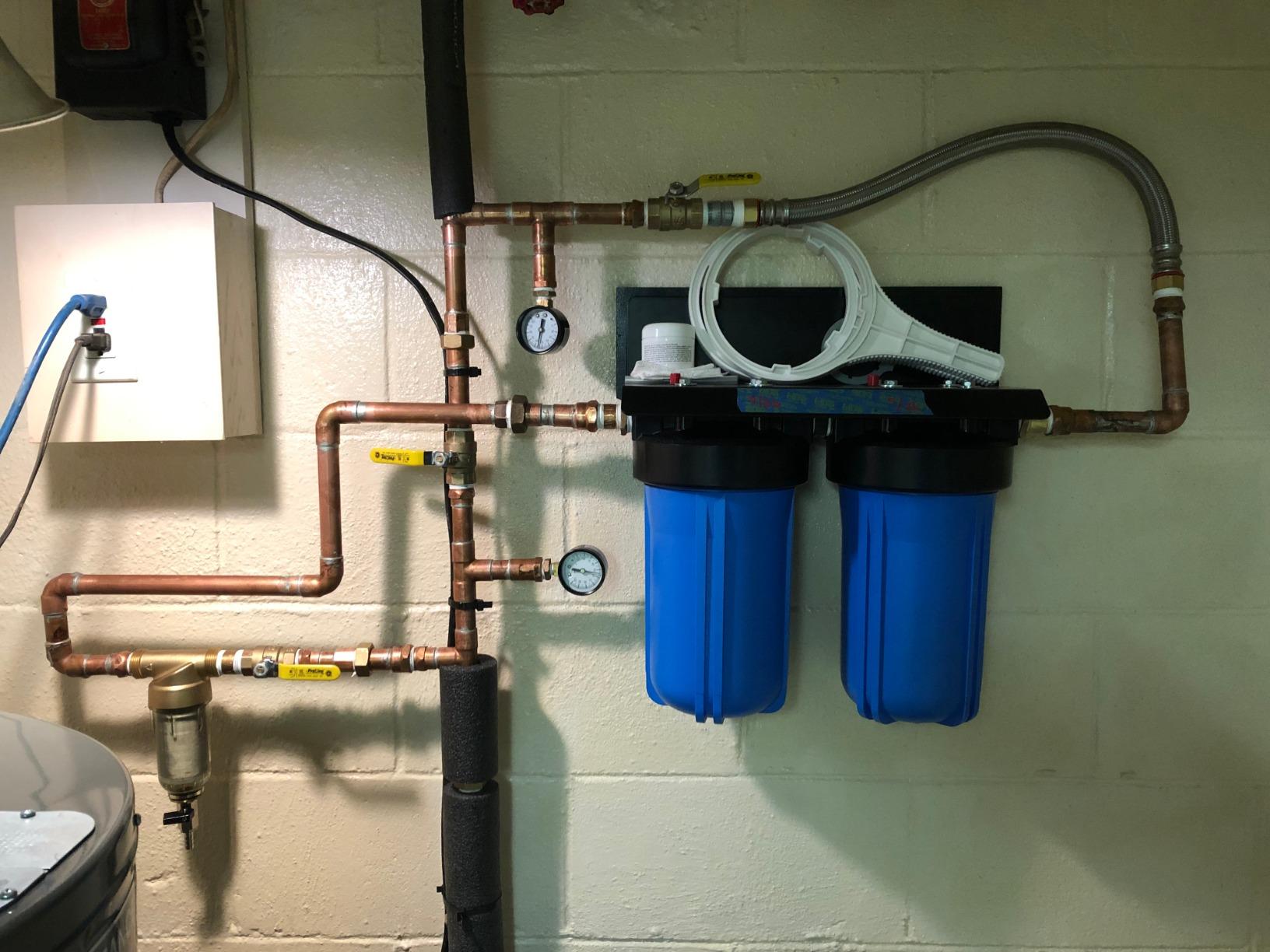 iSpring WGB21B-PB 2-Stage Lead & Chloramine Whole House Water Filter System customer photo 1