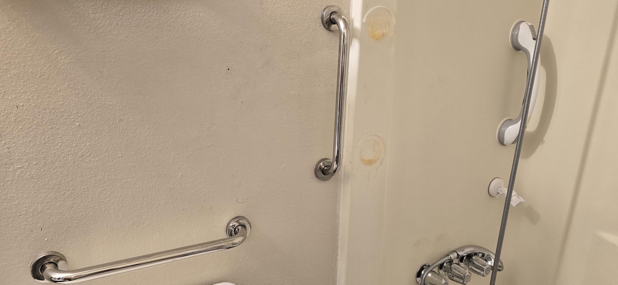 ZUEXT 2 Pack 24 Inch Brushed Nickel Stainless Steel Bath Shower Grab Bar customer photo 1