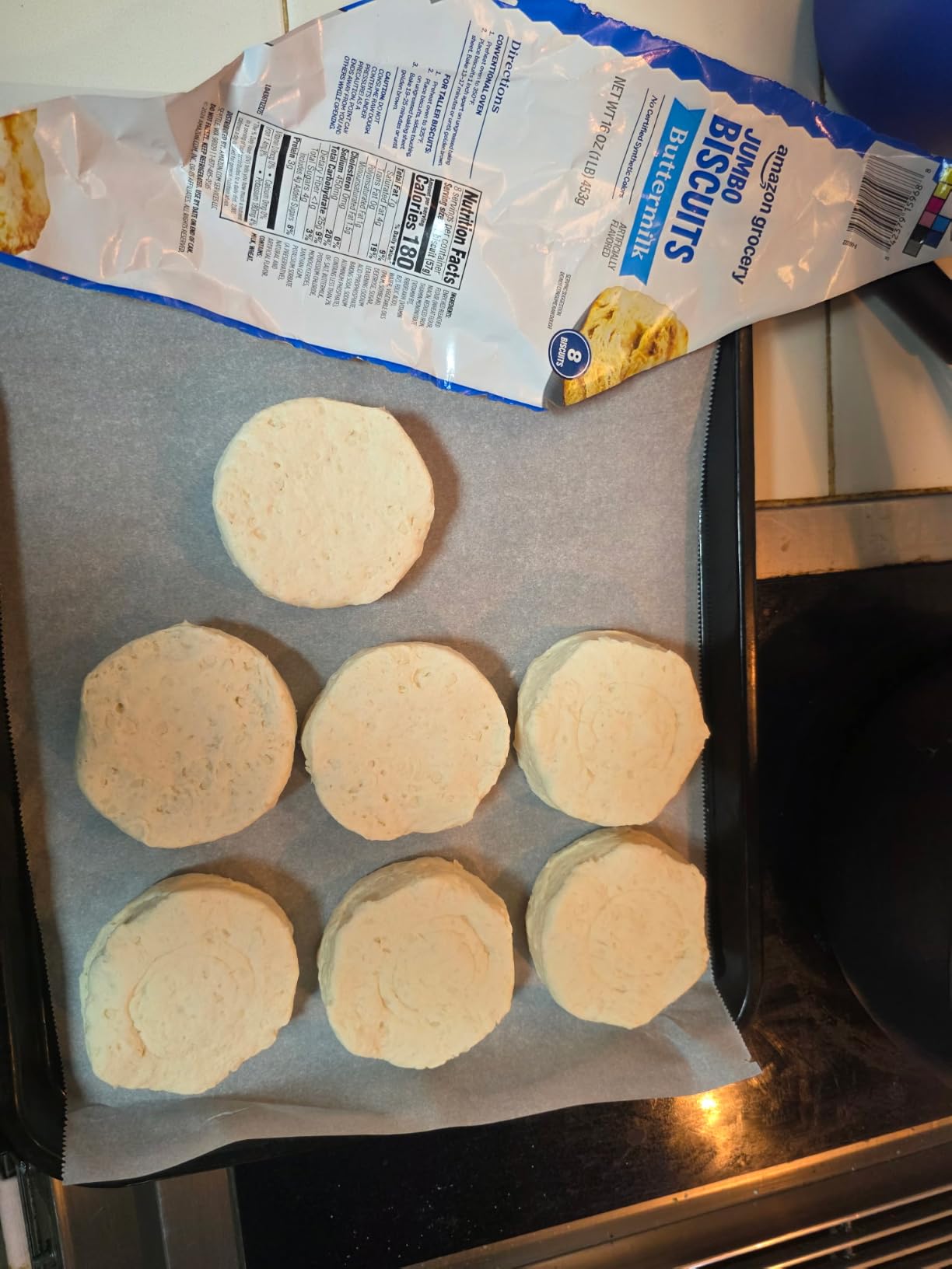 Amazon Grocery, Jumbo Buttermilk Biscuits, 16 Oz, 8 Ct customer photo 1