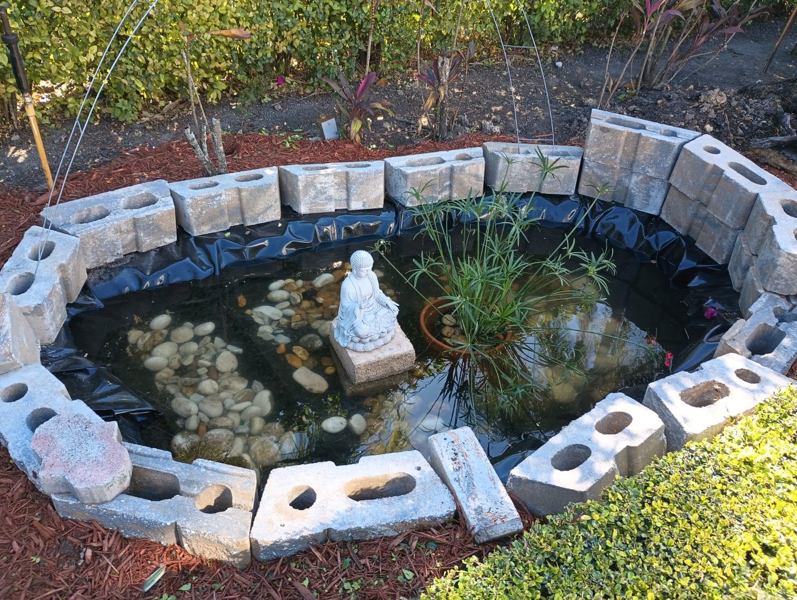 UWIOFF Pond Liner, 20 Mil HDPE Pond Liners for Outdoor Ponds, 10 x 13 FT customer photo 2