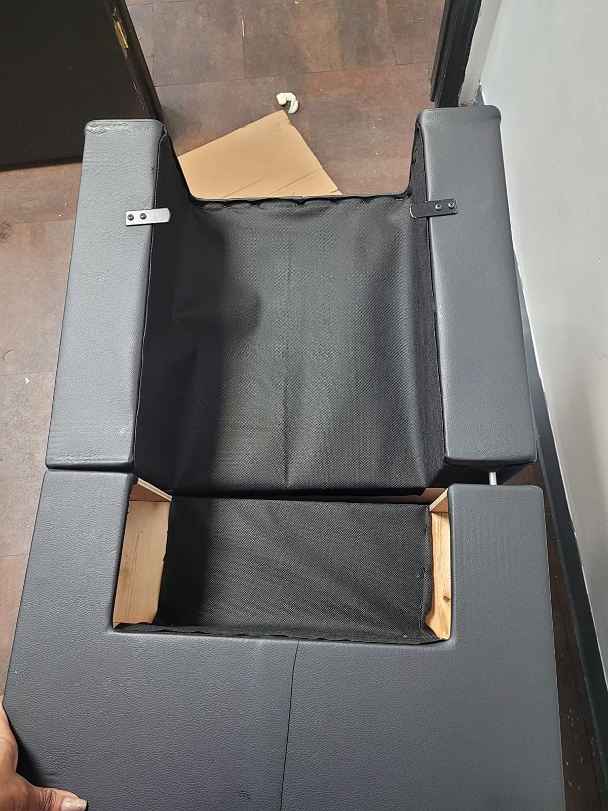 Chromium PureSana Vinyl Salon Dryer Chair - Black - 32.7 x 24.2 x 31.9 in customer photo 2