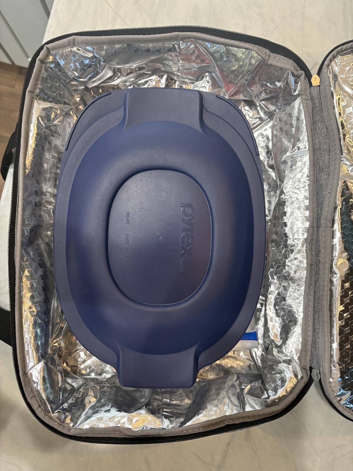 LUNCIA Insulated Double Decker Casserole Carrier, Lasagna Lugger Tote customer photo 1