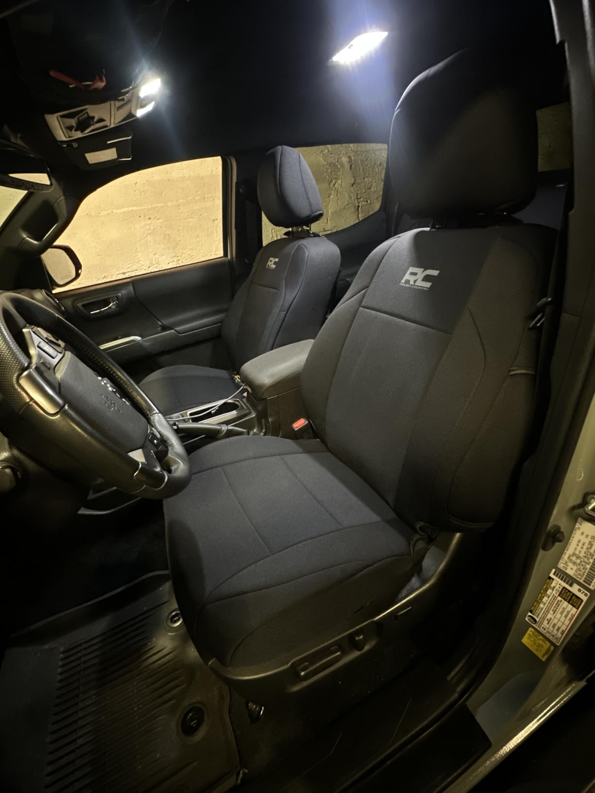 Rough Country Neoprene Seat Covers for Toyota Tacoma (2016-2023) - Waterproof, UV Resistant, Foam Padded, F/R Seat Cover Set customer photo 1