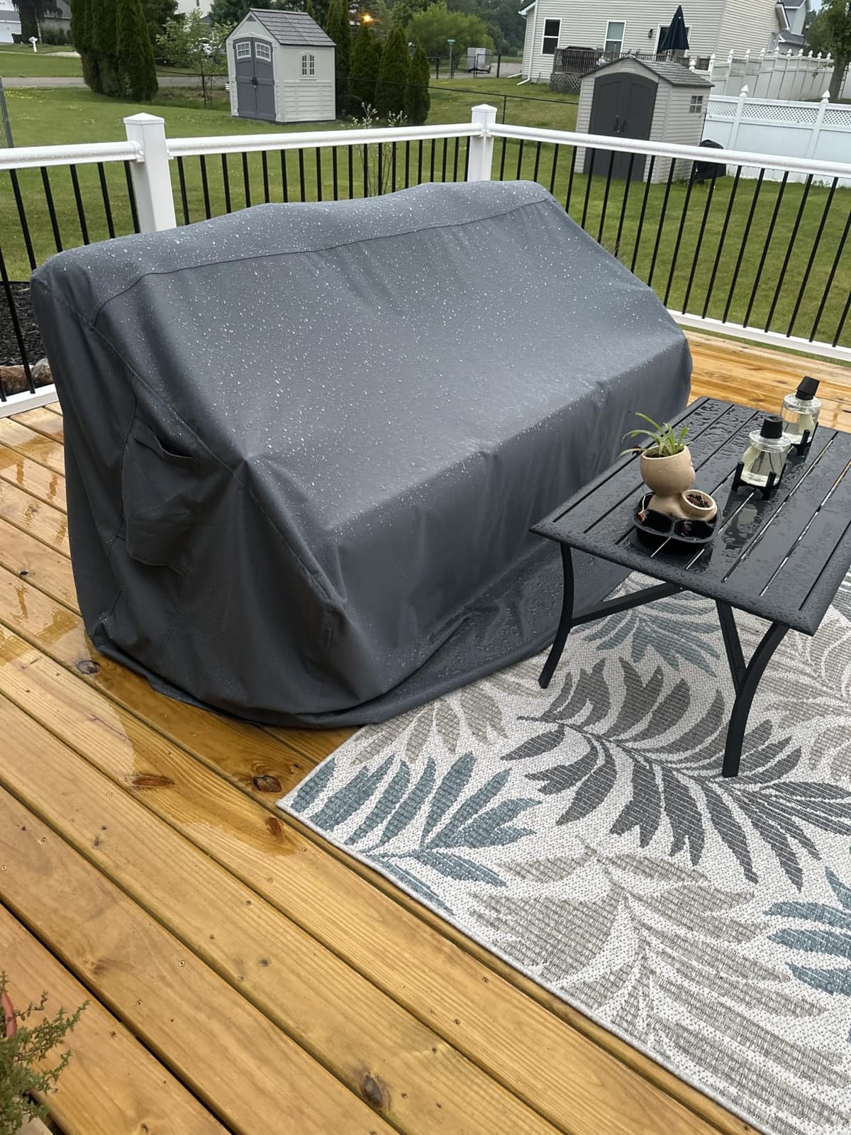 Vailge Patio Sofa Cover 3-Seater & Outdoor Couch Cover Waterproof customer photo 2