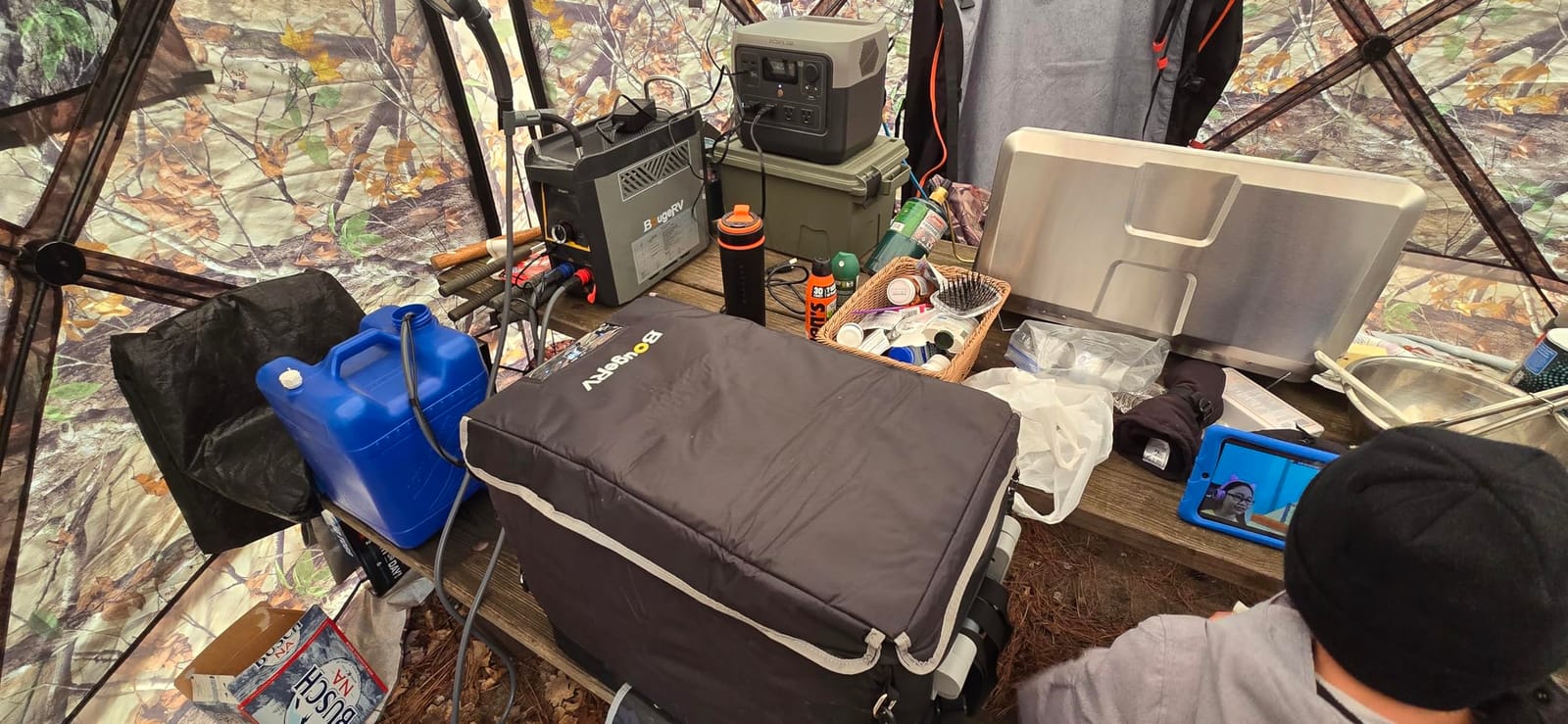 BougeRV 53 Quart Insulated Protective Cover, 12 Volt Portable Refrigerator Cover, Car Freezer Cover (Refrigerator NOT Included) customer photo 2