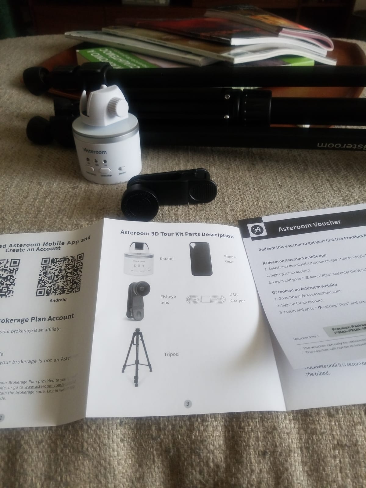 360 Camera 3D Virtual Tour Real Estate Kit - Tripod, Digital Camera Rotator, Fisheye Cam Lens (Asteroom Phone Case Not Included) customer photo 2