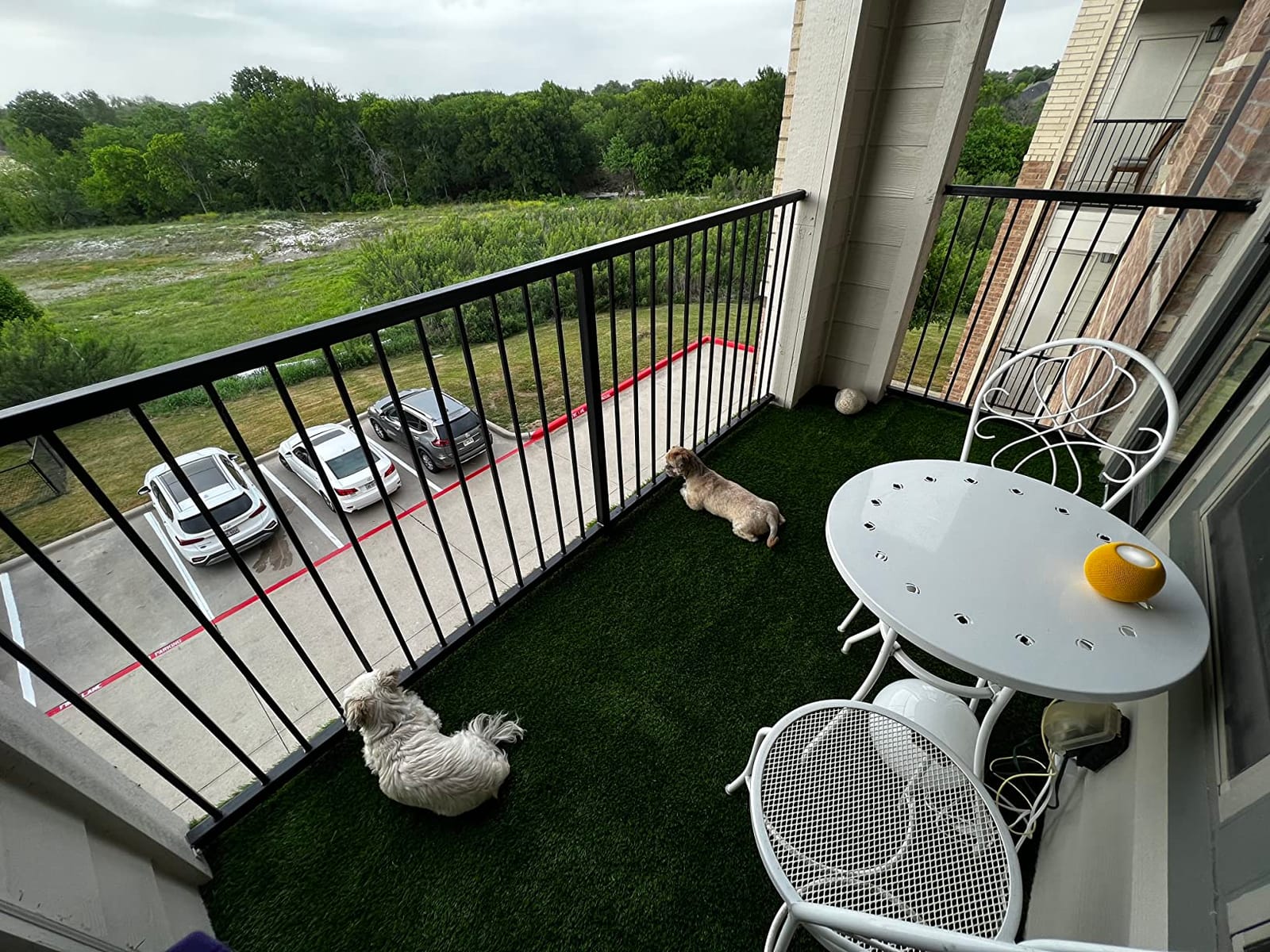 AYOHA Artificial Turf 4 ft x 6 ft with Drainage, 1.38 Inch Realistic Fake Grass Rug Indoor Outdoor Lawn Landscape for Garden, Balcony, Patio, Synthetic Grass Mat for Dogs, Customized customer photo 1