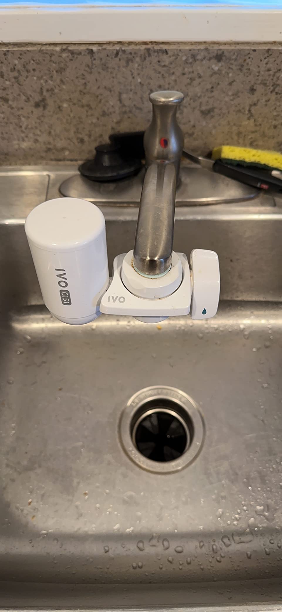 IVO Water Filter for Sink Faucet – 4-Stages with Microfiltration Technology – Removes Chlorine, Rust, Sediments and Microscopic Contaminants – Retains Healthy Minerals customer photo 1