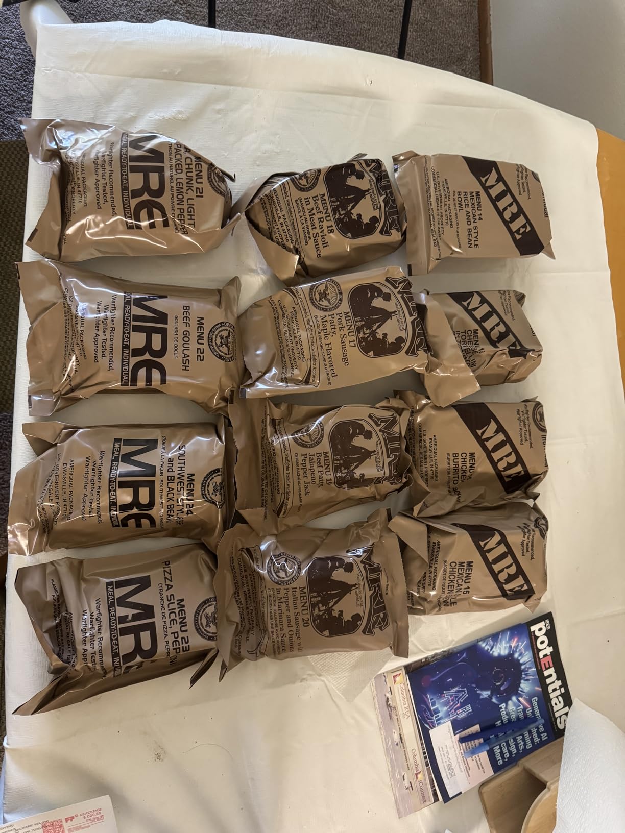 U.S. MRE Variety Pack of 12, A or B Case Random | MRE Kit Emergency-Ready - 12-Meal Variety Pack w/ Flameless Heater, Entree & Dessert, Survival Ration customer photo 1
