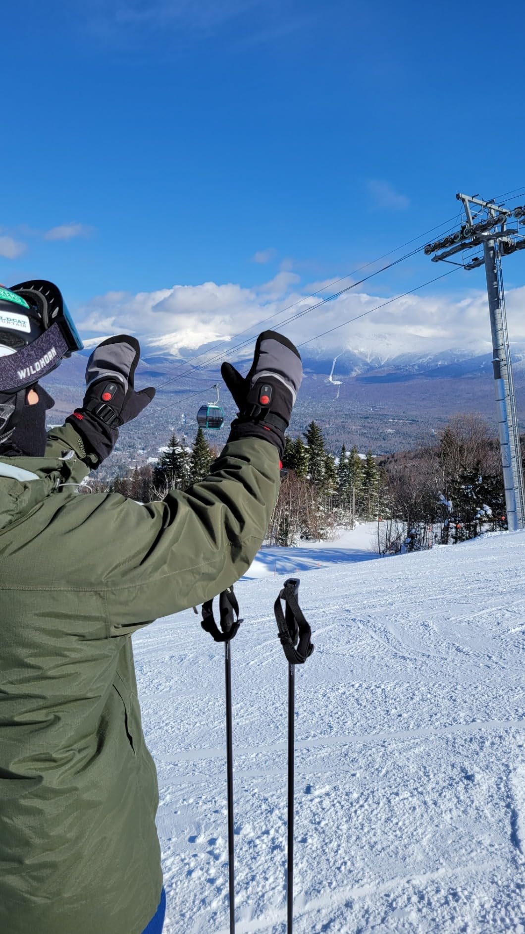 SAVIOR HEAT Heated Mittens Battery Ski Gloves, Upgraded Electric Rechargeable Mitts for Skiing Camping Hiking Arthritis Hands Men Women customer photo 2