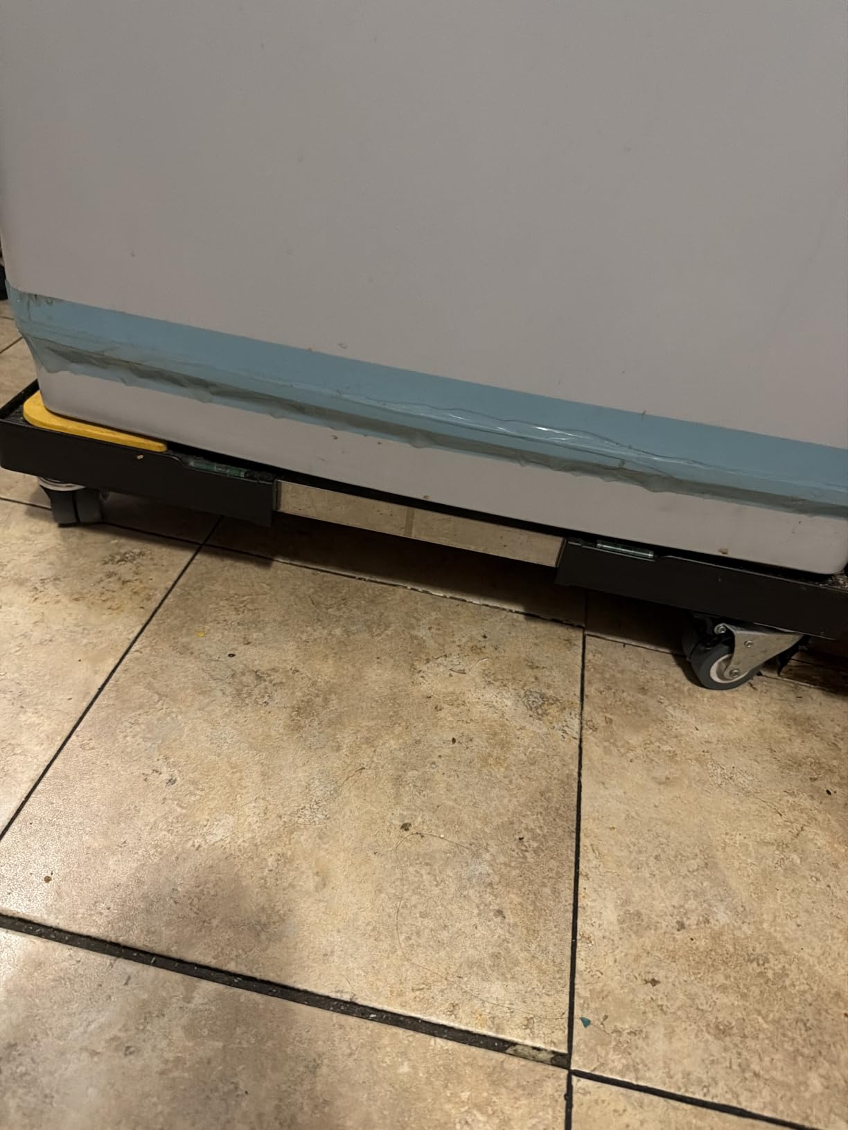 W B D WEIBIDA Appliance Dolly Cart with 4 Locking Twin Wheels Mini Fridge Stand Adjustable Furniture Mover Mobile Roller Base for Washing Machine, Dryer, Refrigerator, Laundry Pedestal customer photo 1