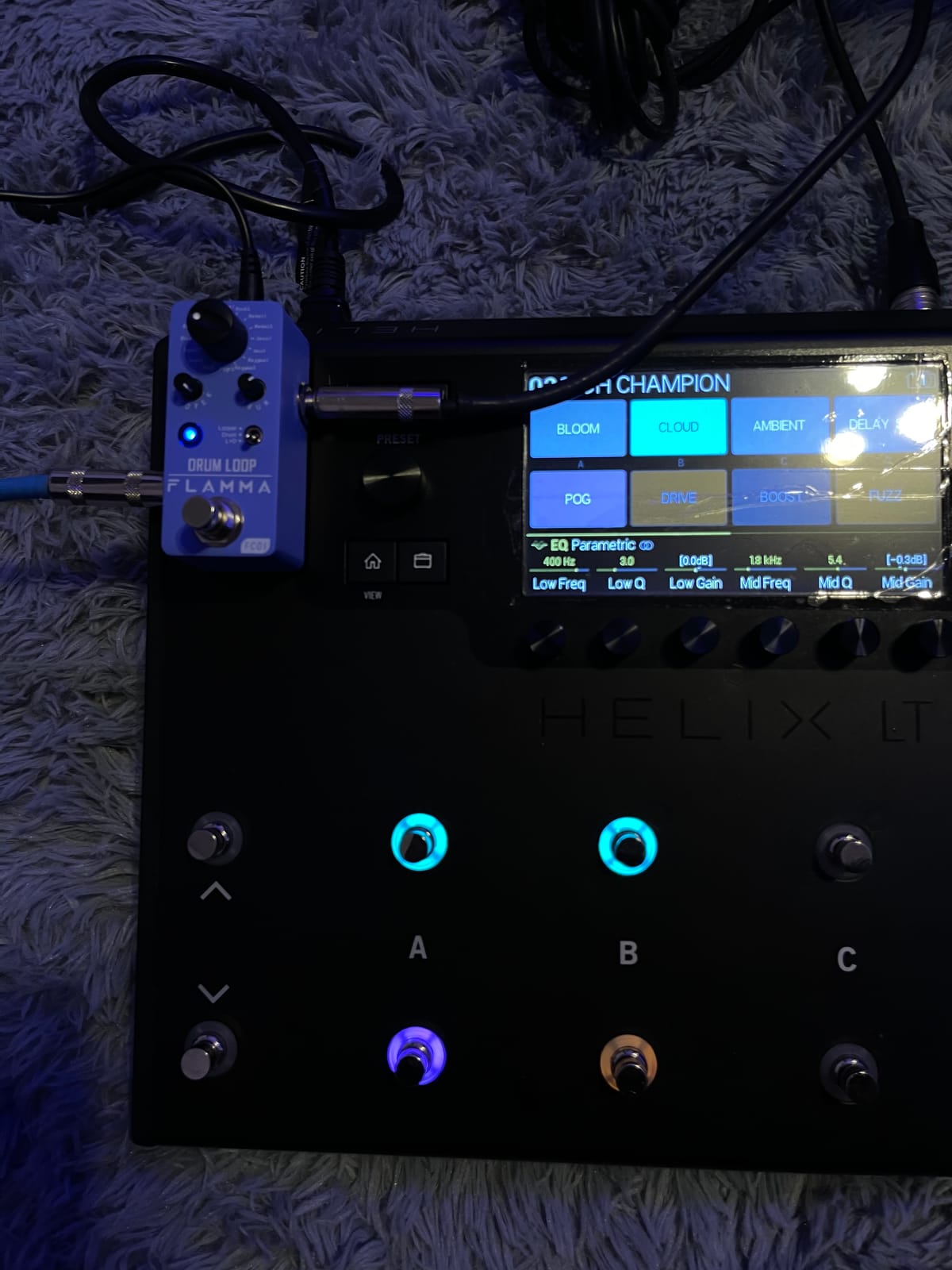 FLAMMA FC01 Looper Pedal Drum Machine 2 in 1 Drum Looper Guitar Pedals, 20 Minutes Loop Time with 16 Drum Grooves, Tap Tempo, 44.1kHz/16Bit Mini Guitar Effects Pedal with 3 Mode customer photo 1