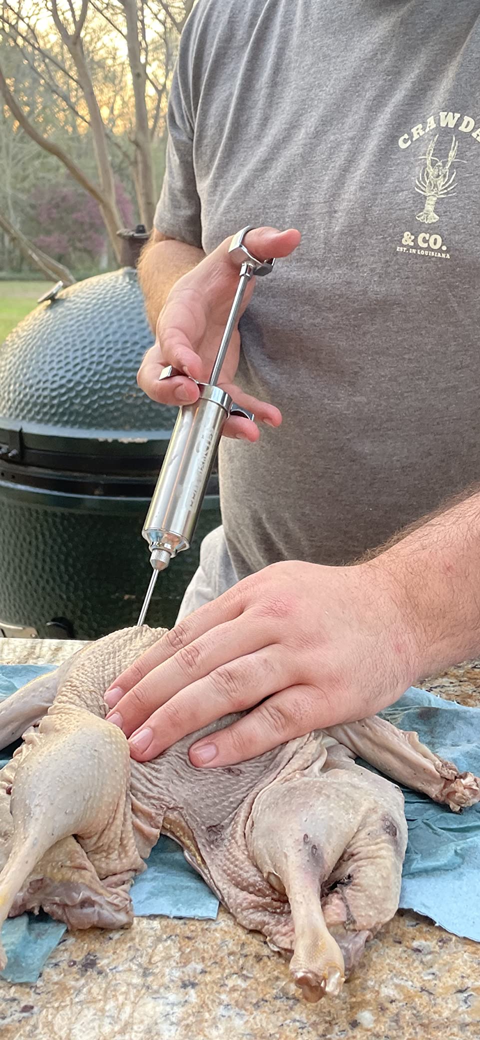 BSQ MONSTER Meat Injector Syringe Kit with 4 Professional Marinade Injector Needles for BBQ Grill Smoker, Turkey and Brisket; 2-oz Large Capacity, Including Paper User Manual, Recipe E-Book (PDF) customer photo 1