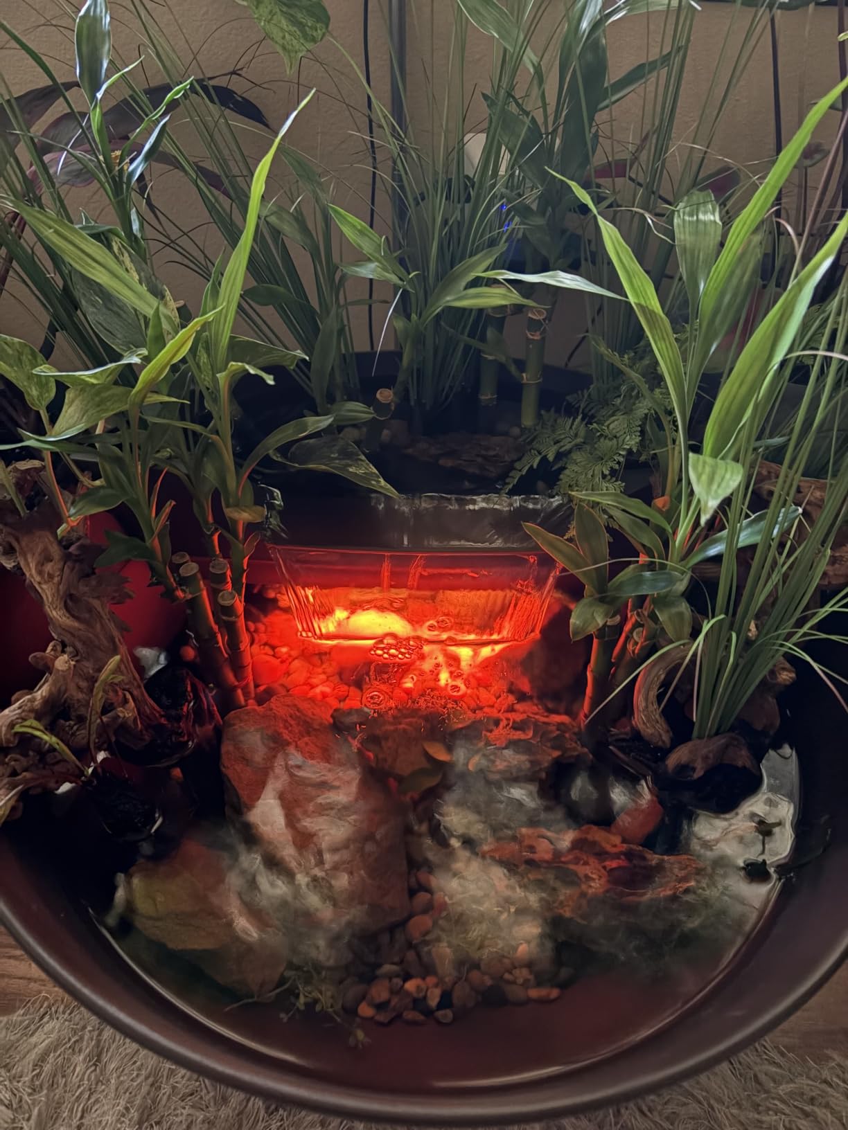 Aquascape Pond and Waterfall Kit AquaGarden Container Water Garden, Steel Gray customer photo 2