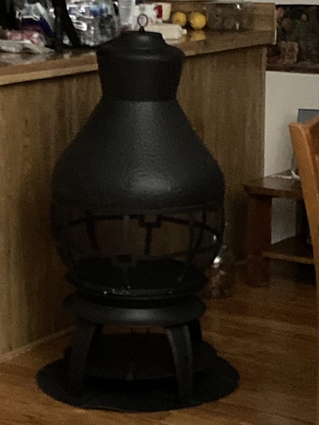 Giantex Wood Burning Chiminea, Heavy Duty Fireplace Chiminea for Patio customer photo 2