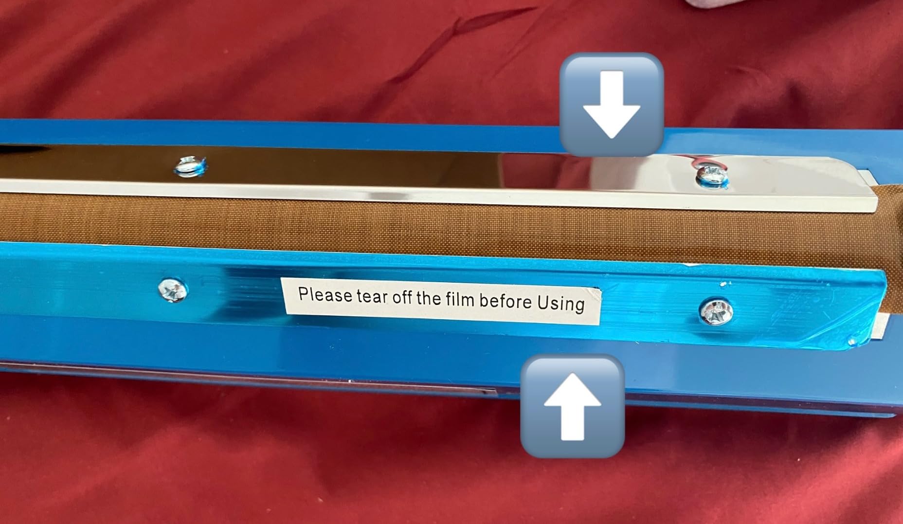 12 Inch Impulse Heat Sealer Impulse Bag Sealer, Manual Poly Bag Heat Sealer Machine for Plastic Bags PE PP Bags with Extra Replace Element Grip customer photo 2