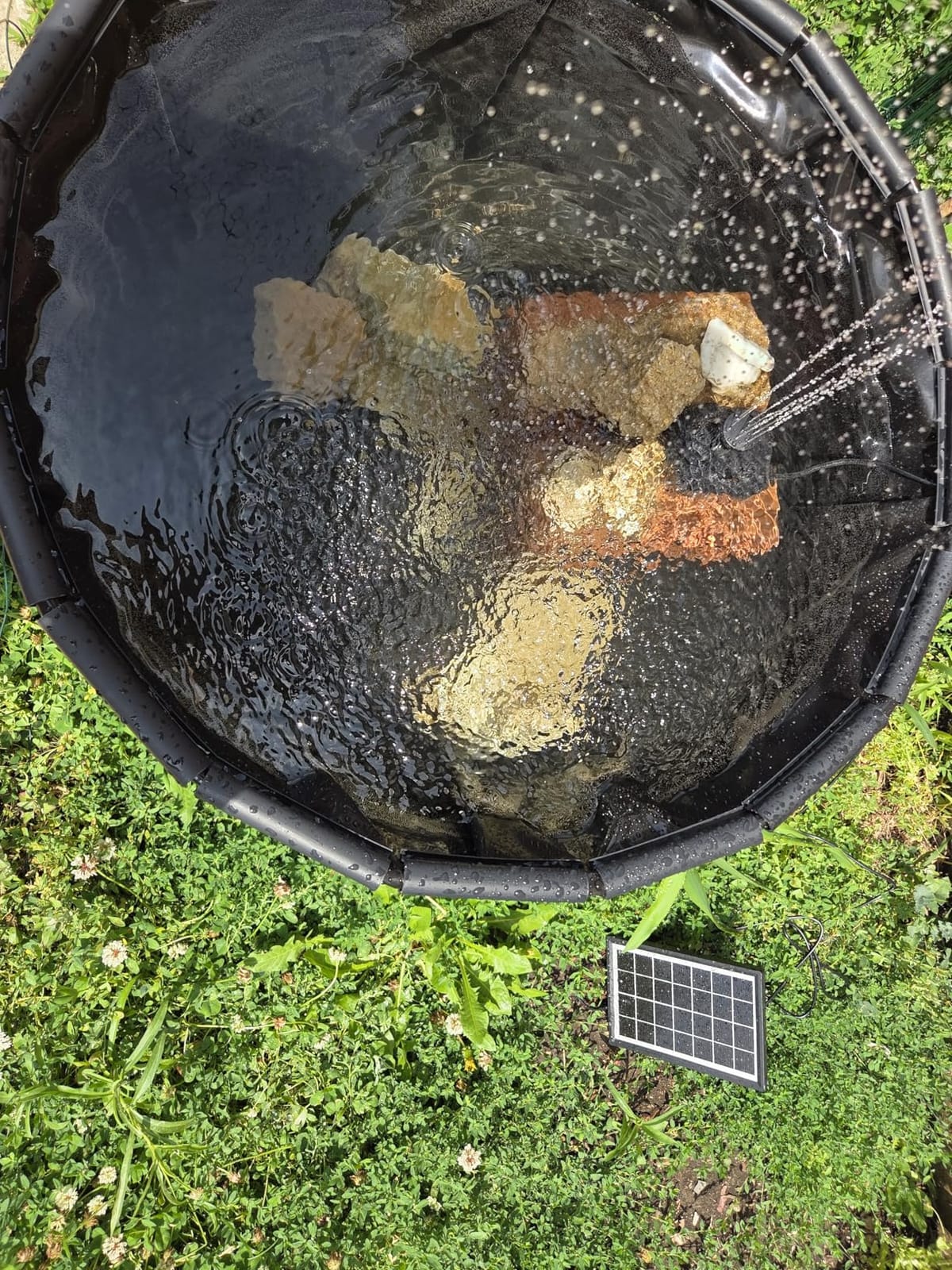 KLEWEE Pond Liner, 4 x 7ft 20 Mil Small Pond Liners, Black Heavy LDPE Duty Pond Liners for Outdoor Ponds, Waterfall, Stream, Fountains customer photo 2