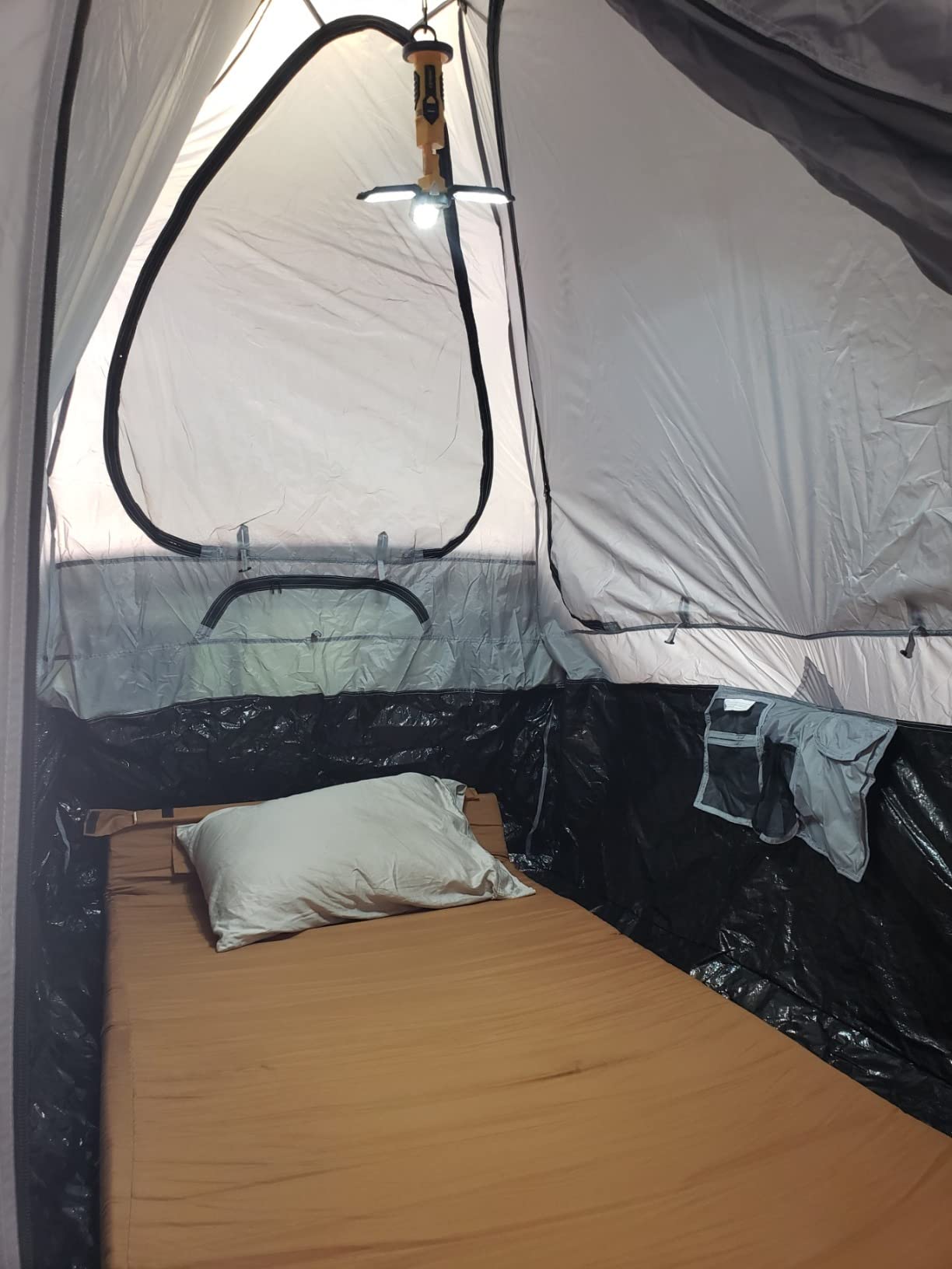Fofana Pop-Up Truck Bed Tent - Mid-Size, 2-Person, Gray - Quick Setup Pop-Up Tent for Camping - Waterproof Sewn-in Floor & Camping Gear Organization - Mesh Windows & Ventilation for Truck Bed Dome customer photo 2