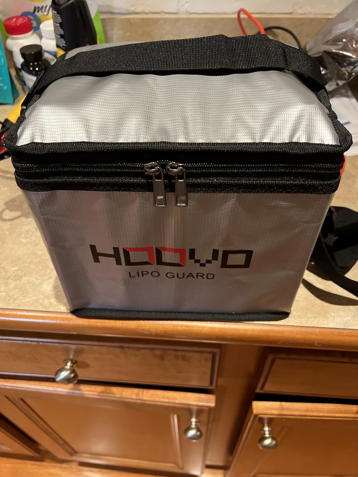 HOOVO Lipo Bag Fireproof Explosionproof Lipo Battery Safe Bag | LiPo Guard Safe Bag for Lipo Battery Storage and Charging with Double Zipper customer photo 1