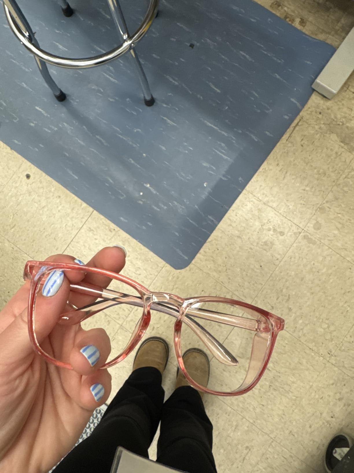 MORK&SUKY Safety Glasses, Stylish Goggles With No Fog Lense, Alternatives To Regular Protective Eyewear For Lab and Nursing. customer photo 1