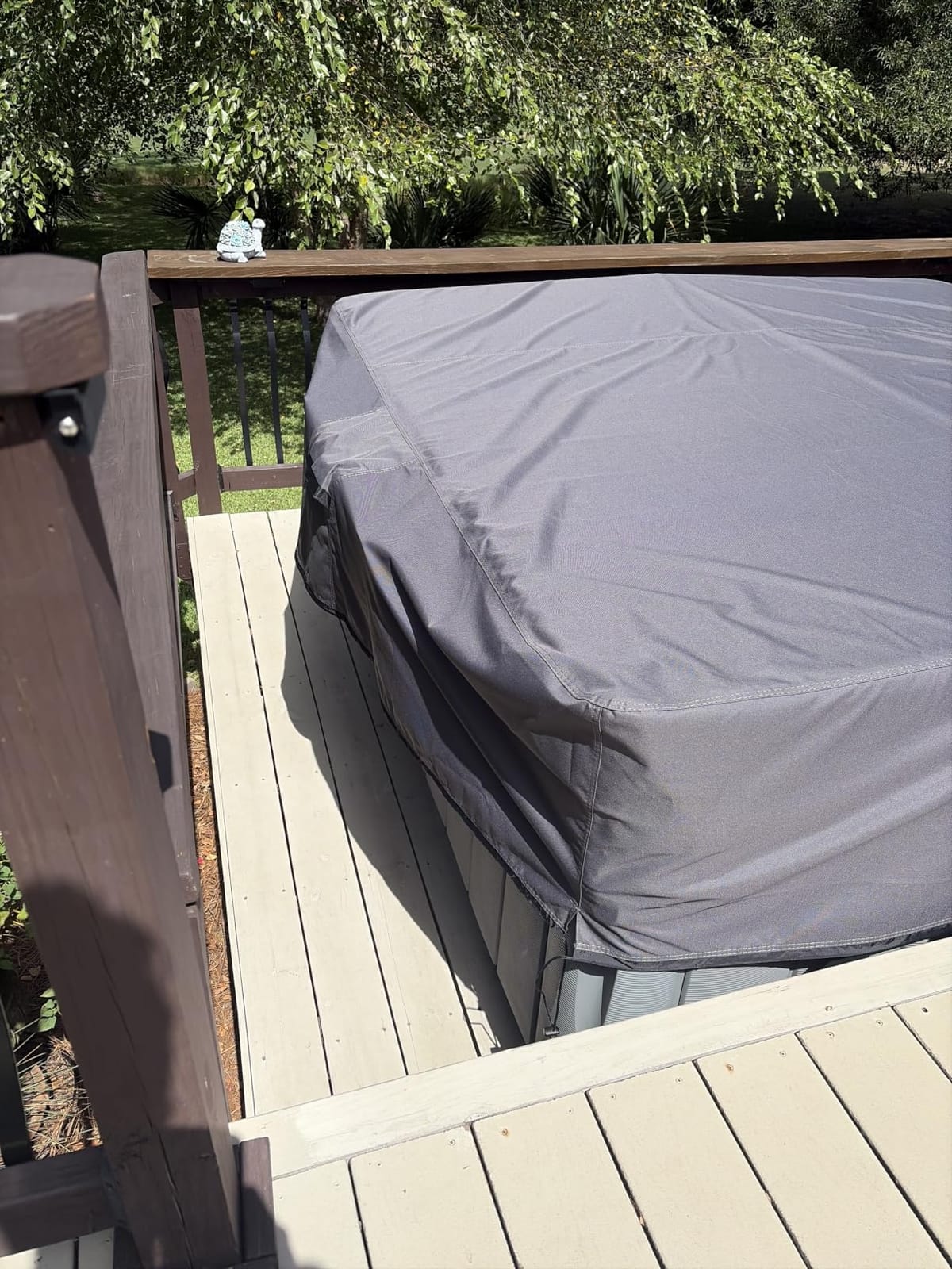 Waterproof Hot Tub Cover -Outdoor Spa Cover Cap(Fit 95''x 95'') customer photo 1