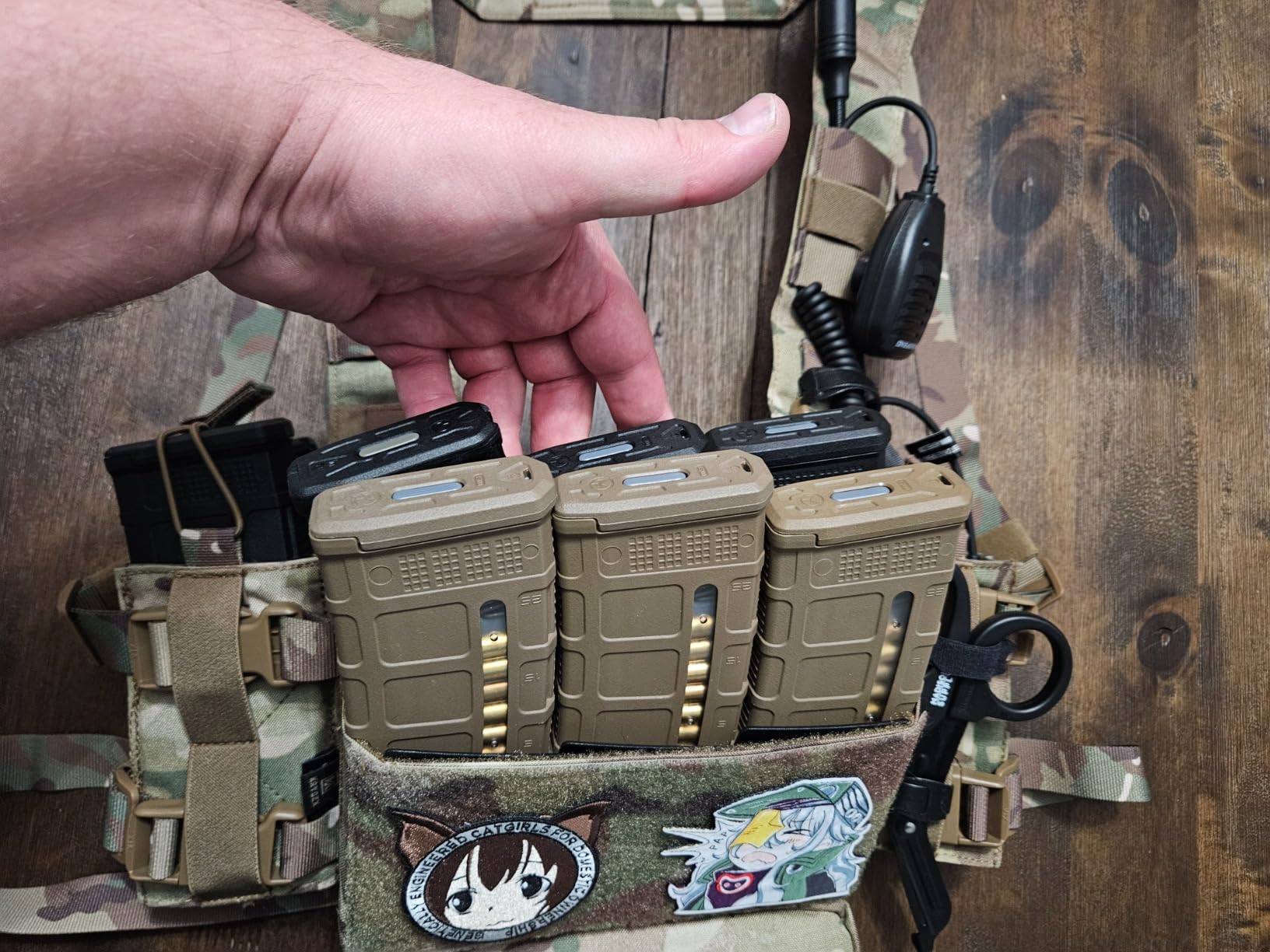 KRYDEX Micro Chest Rig with 5.56/7.62 Magazine Holder,Wing Pouches,Dangler Pouch,Fat Strap Shoulder Harness Set customer photo 1