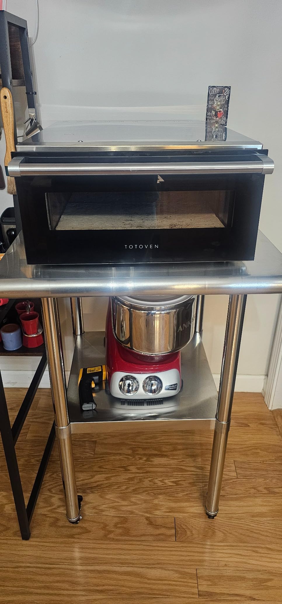 VIVOHOME 24 x 36 Inch Stainless Steel Work Table with Backsplash and Wheels customer photo 2