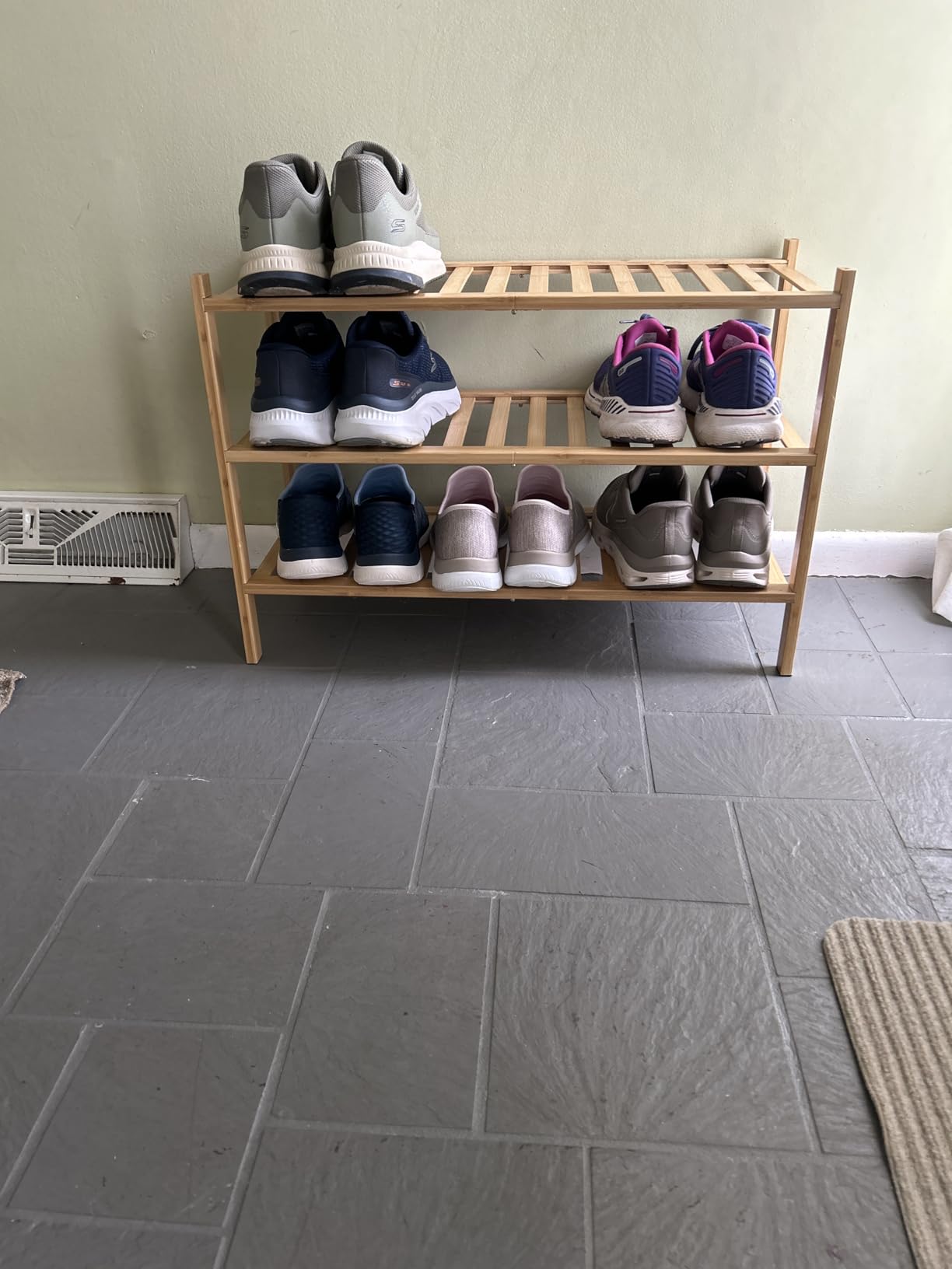 viewcare 3-Tier Free Standing Shoe Racks, Bamboo Wood Shoe Rack for Entryway & Closet, Beautiful Natural Functional Sturdy Shoe Rack customer photo 1