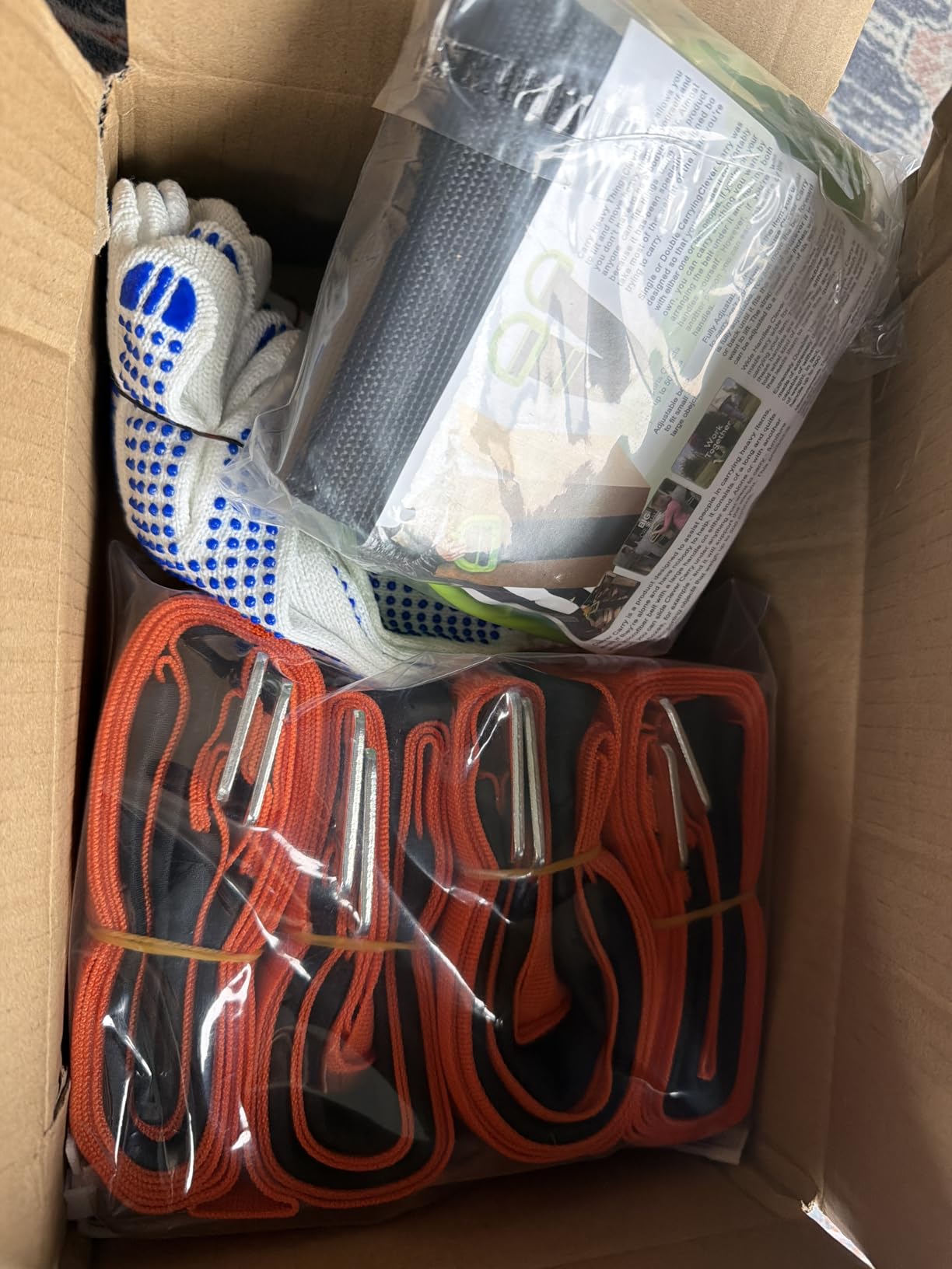Moving Straps Lifting（Padded） one Person 2-Person Lifting and Moving System Appliance,for Harness Moving Mattress Couch Furniture Heavy Things,Suitable Professional Moving Body Strap Wrist Strap customer photo 1