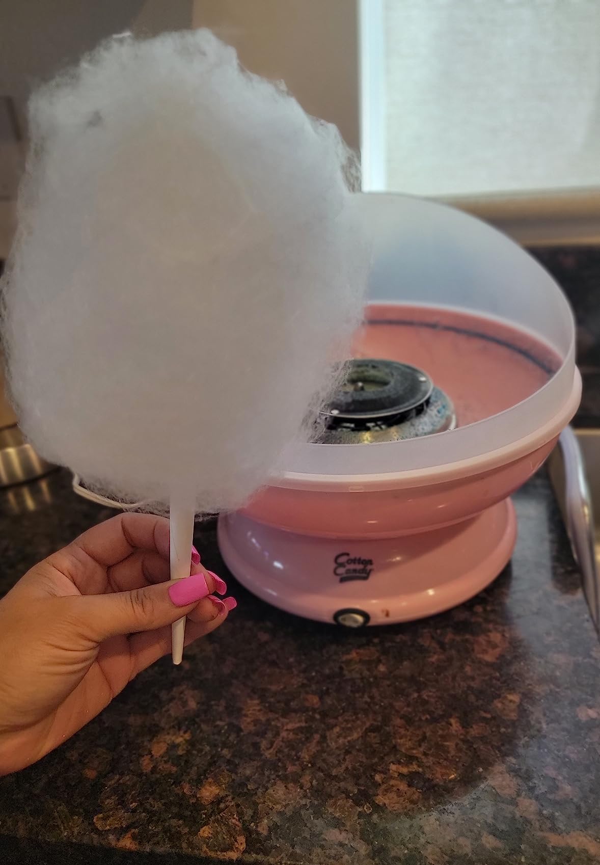 Cotton Candy Express BB1000-S Cotton Candy Machine, Easy To Use and Clean Nostalgia and Fun Comes with Instruction Manual and Tip Card,Teal customer photo 2