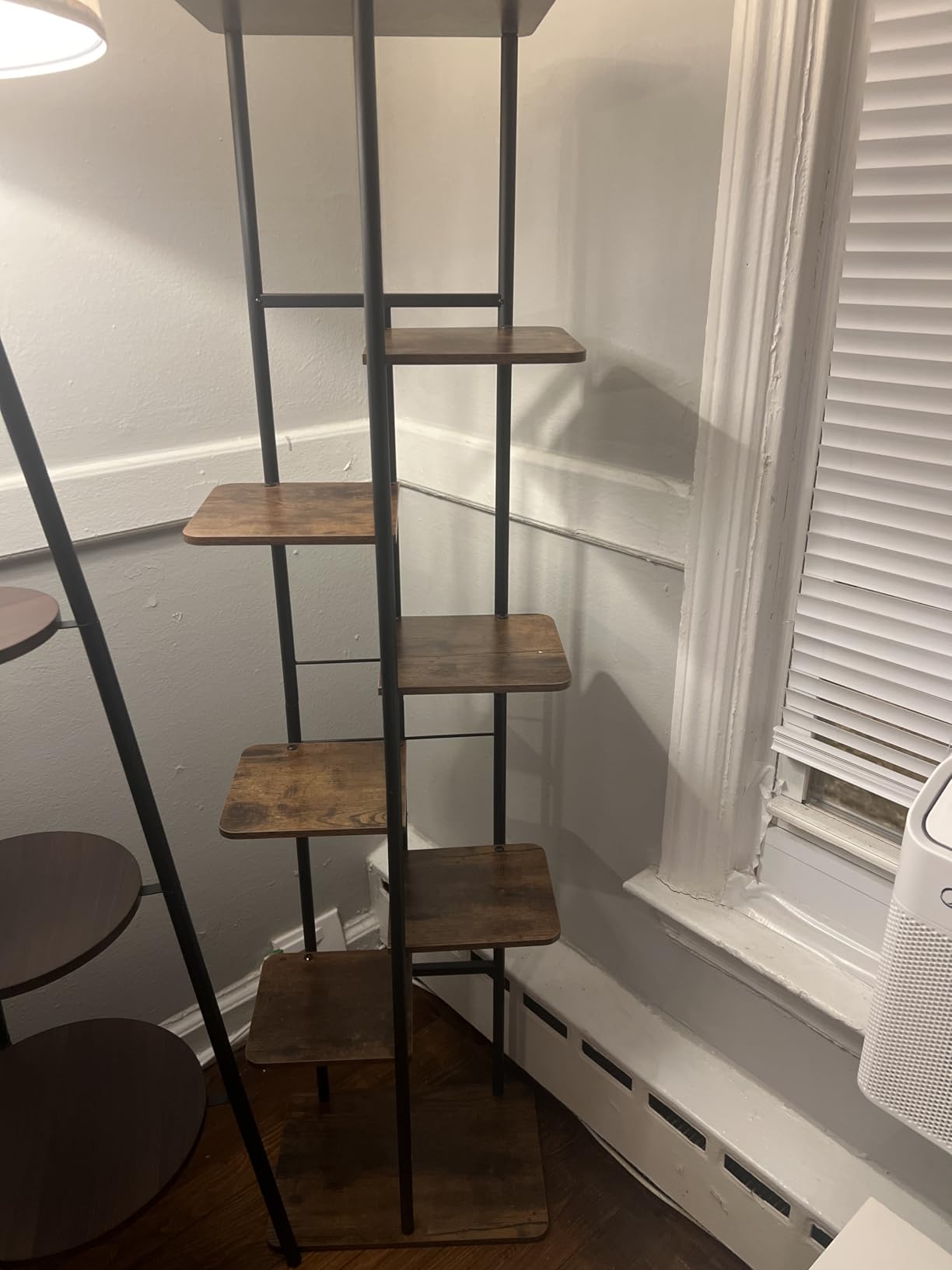 LINZINAR Plant Stand Indoor 4 Tier Metal Corner Tall Flower Shelf customer photo 2