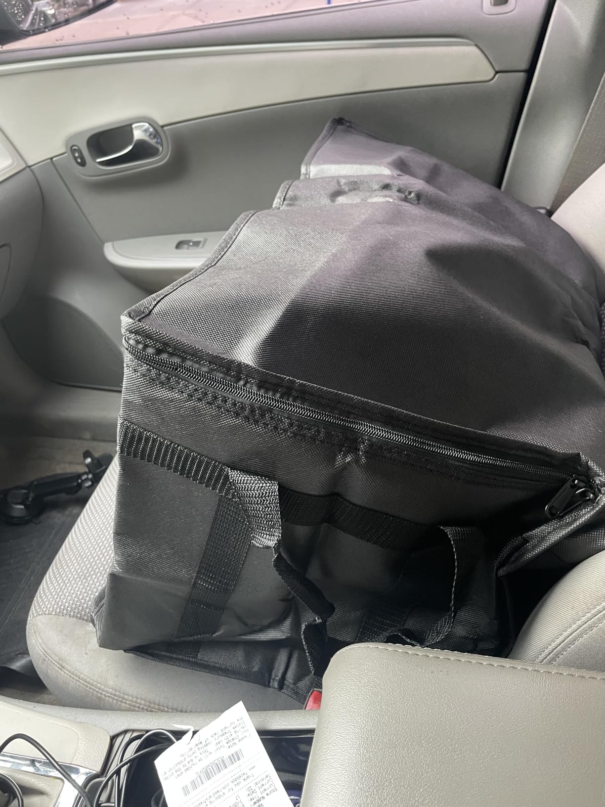 Insulated Food Delivery Bag, XXXL Insulated Reusable Grocery Cooler/Hot Bags, Tote Bag for Shopping/Travel/Doordash, Catering Bag Doordash 22x14x13, Black, 1-Pack customer photo 1