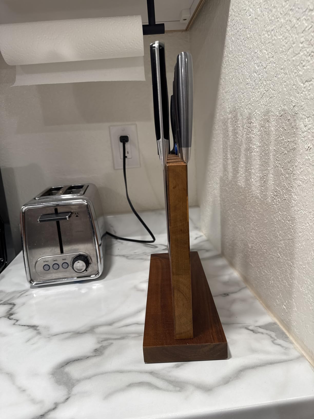 Magnetic Knife Block - Magnetic Knife Holder - Magnetic Knife Stand - Cutlery Display Stand and Storage Rack customer photo 1