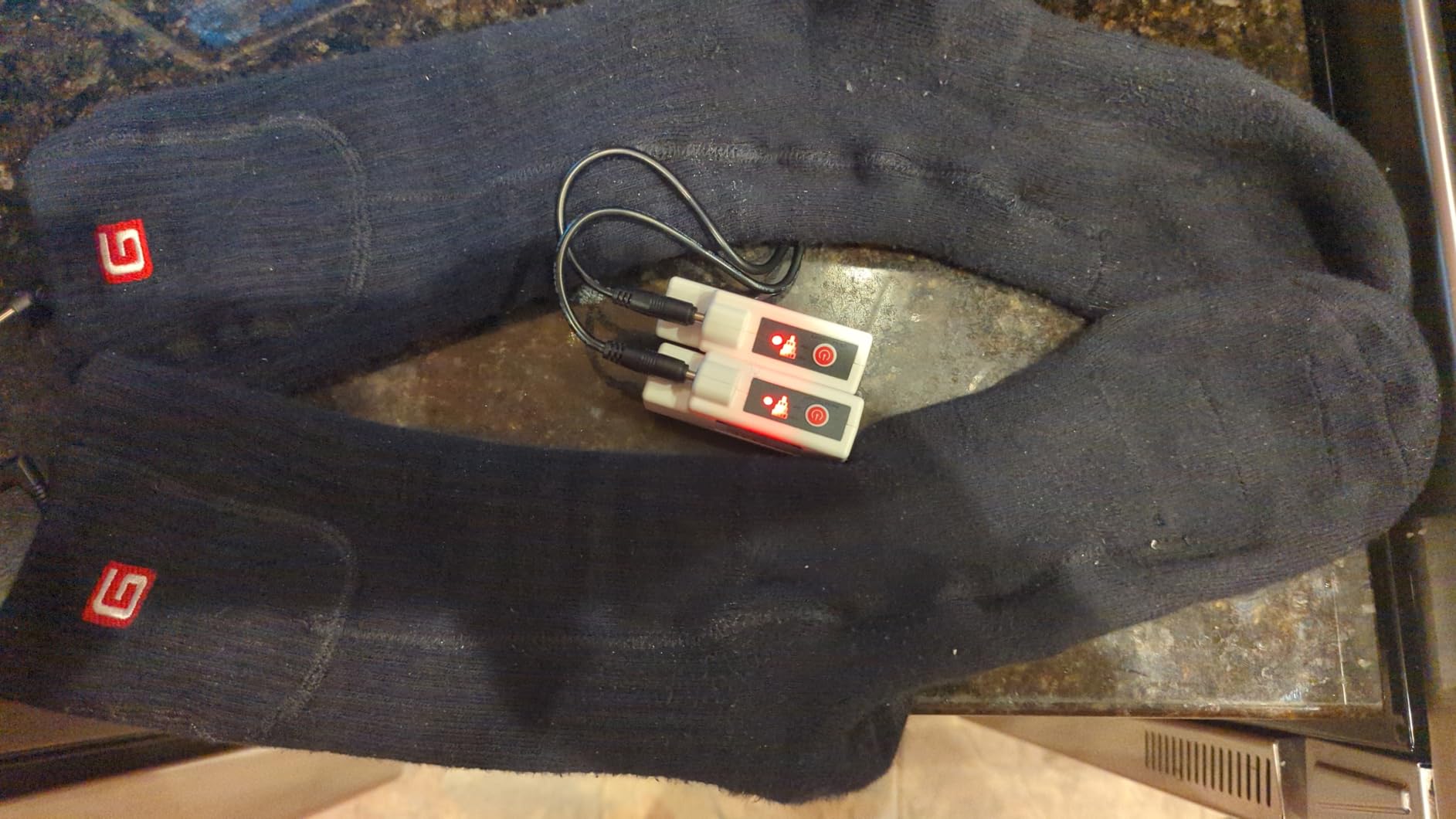 SVPRO Rechargeable Heating Socks Battery Operated Socks Heated for Women Men,Electric Heated Socks with 3 Heating Settings Outdoor Riding Camping Hiking Skiing Motorcycle Winter Electric Warm Socks customer photo 1
