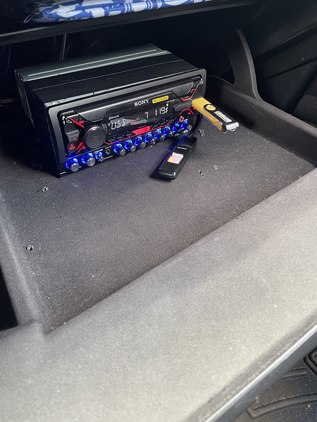 Sony DSX-A410BT Single Din Bluetooth Front USB AUX Car Stereo Digital Media Receiver (No CD Player) customer photo 1