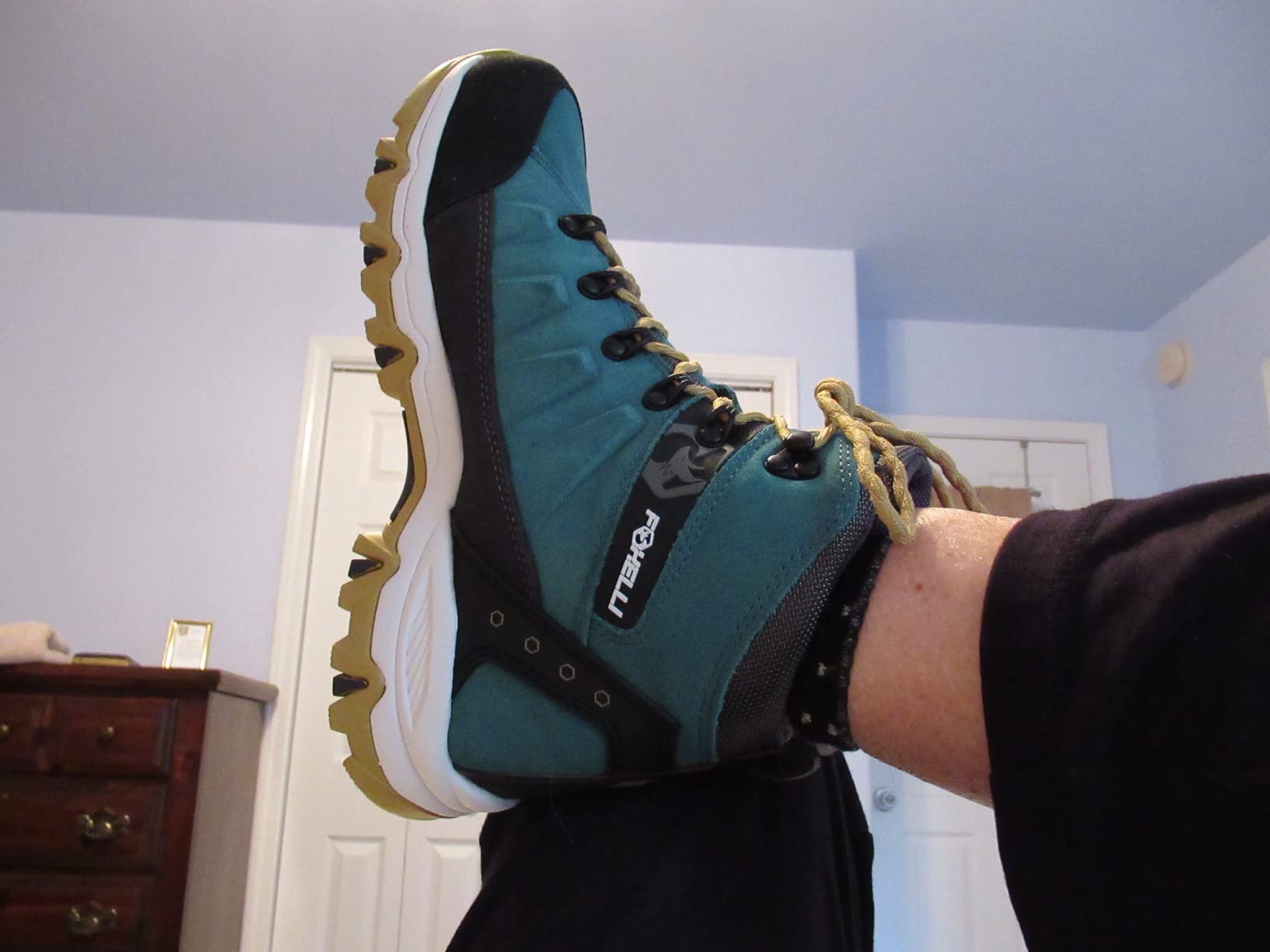 Foxelli Women's Hiking Boots - Waterproof Lightweight Suede Leather Hiking Boots customer photo 1