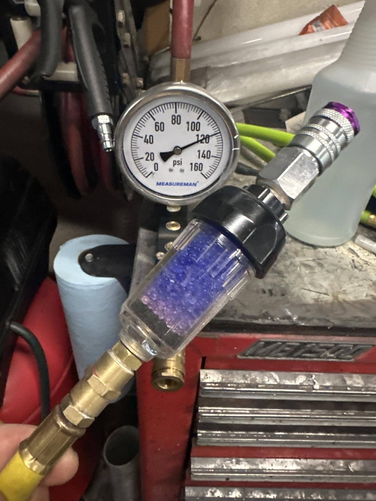 LE LEMATEC Inline Air Dryer & Desiccant Filter for Paint Spray Gun customer photo 2