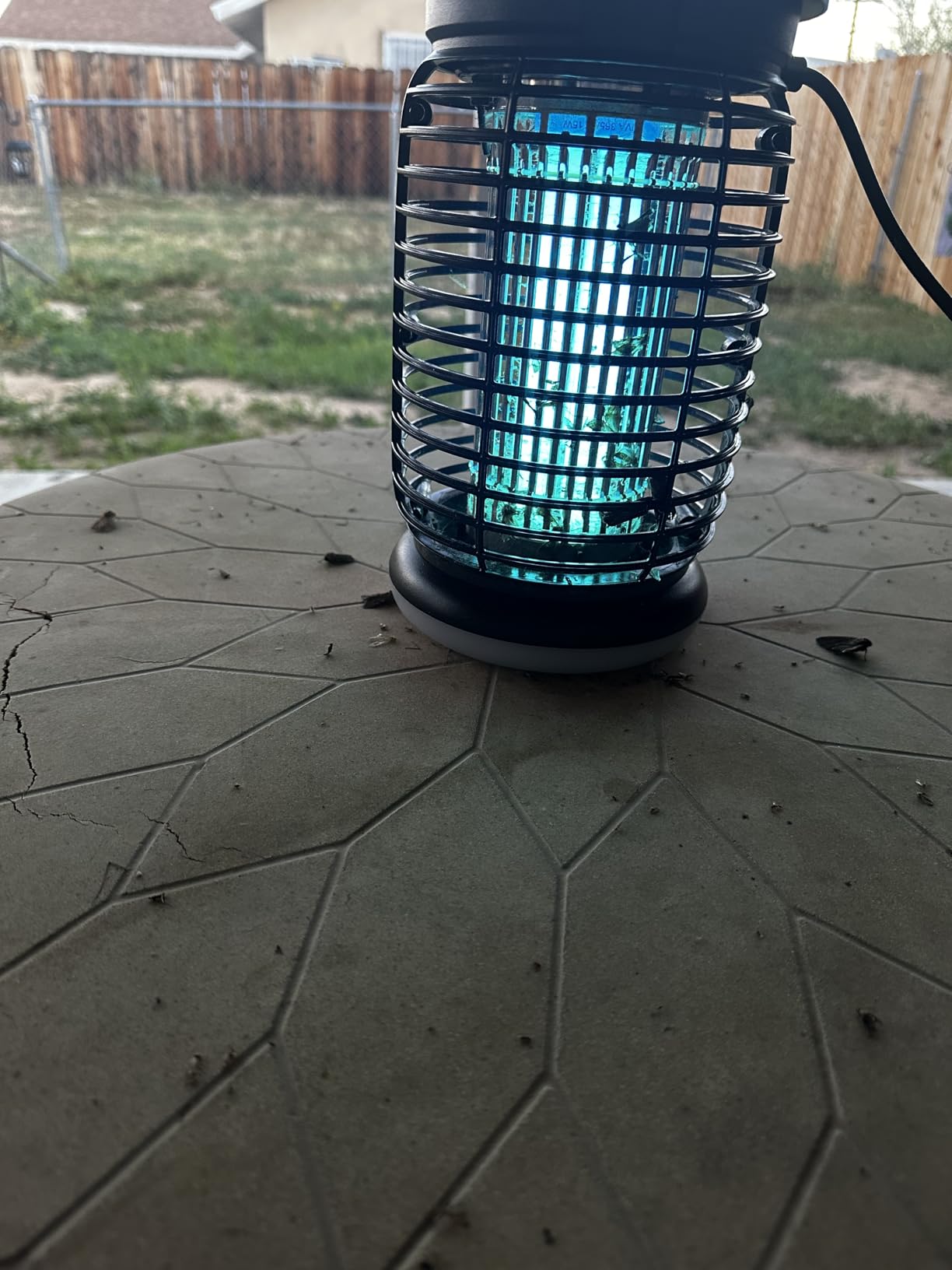 LUOJIBIE Bug Zapper Outdoor, Electric Mosquito Killer Fly Trap with UV/LED Light, 4200V High Voltage Waterproof Flying Insect Zapper for Backyard Patio, Indoor Mosquito Zapper for Home Garage customer photo 1