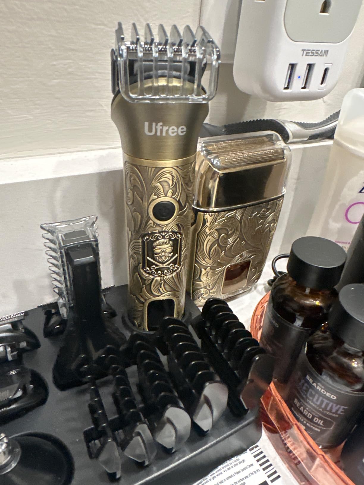 Ufree Foil Shaver for Men, Electric Razor, Face Shaver | Handles 1-2 mm Stubble, 3-Speed Motor for Coarse Thick Hair, Works on Face and Head, Type-C LED Display, Replaceable Foil customer photo 1