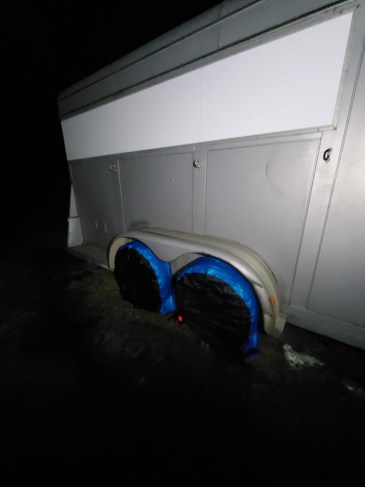 MORNYRAY Tire Covers 4 Pack,Waterproof Anti-UV Snow Sun Rain Tire Covers for RV,Truck, SUV, Trailer, Camper. customer photo 1
