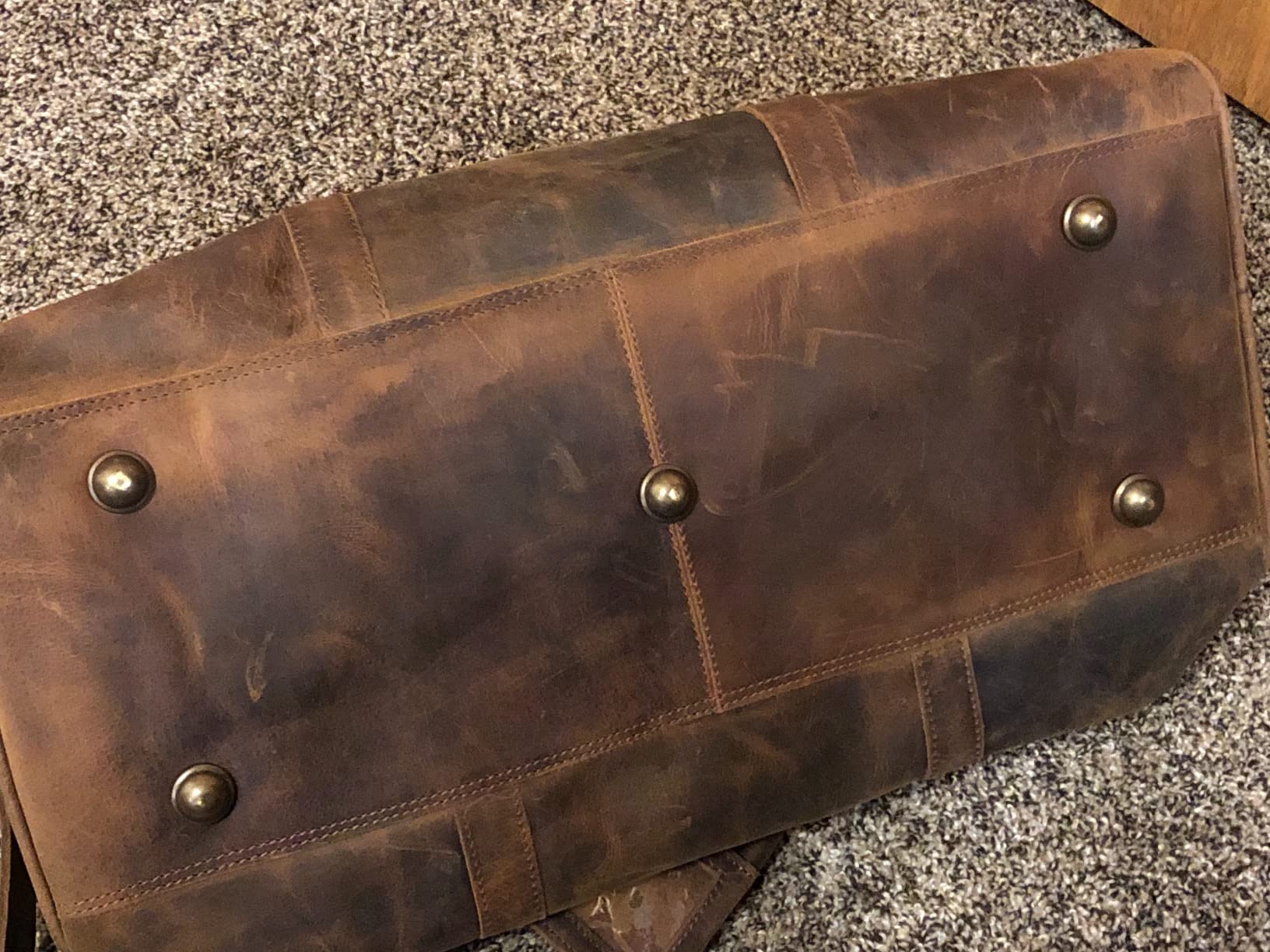 Moonster Leather Duffle Bag for Men & Women – Buffalo Leather Weekender customer photo 1